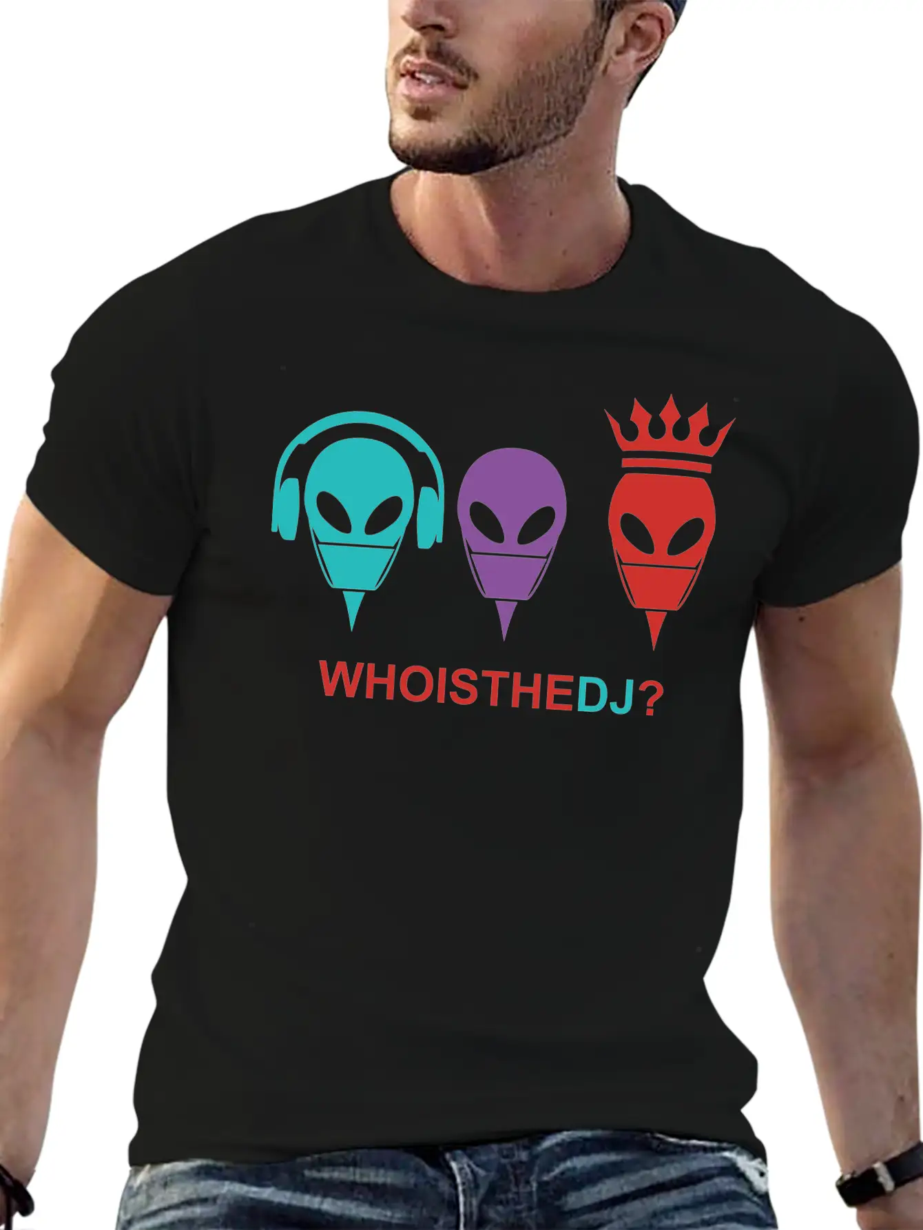 Who Is The DJ Modern Fit Casual T-Shirt ��� Clean And Versatile Design