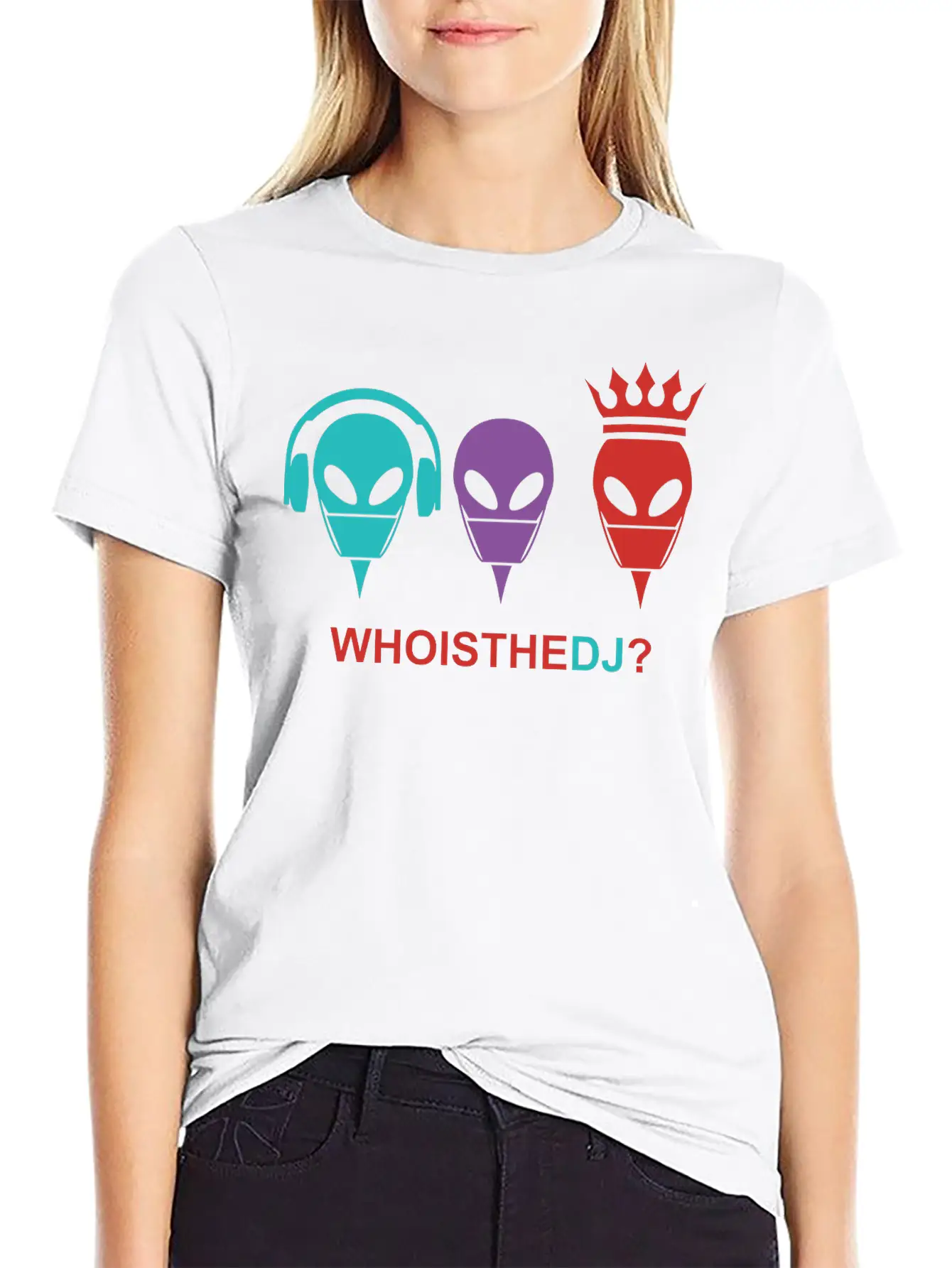 Who Is The DJ Modern Fit Casual T-Shirt ��� Clean And Versatile Design