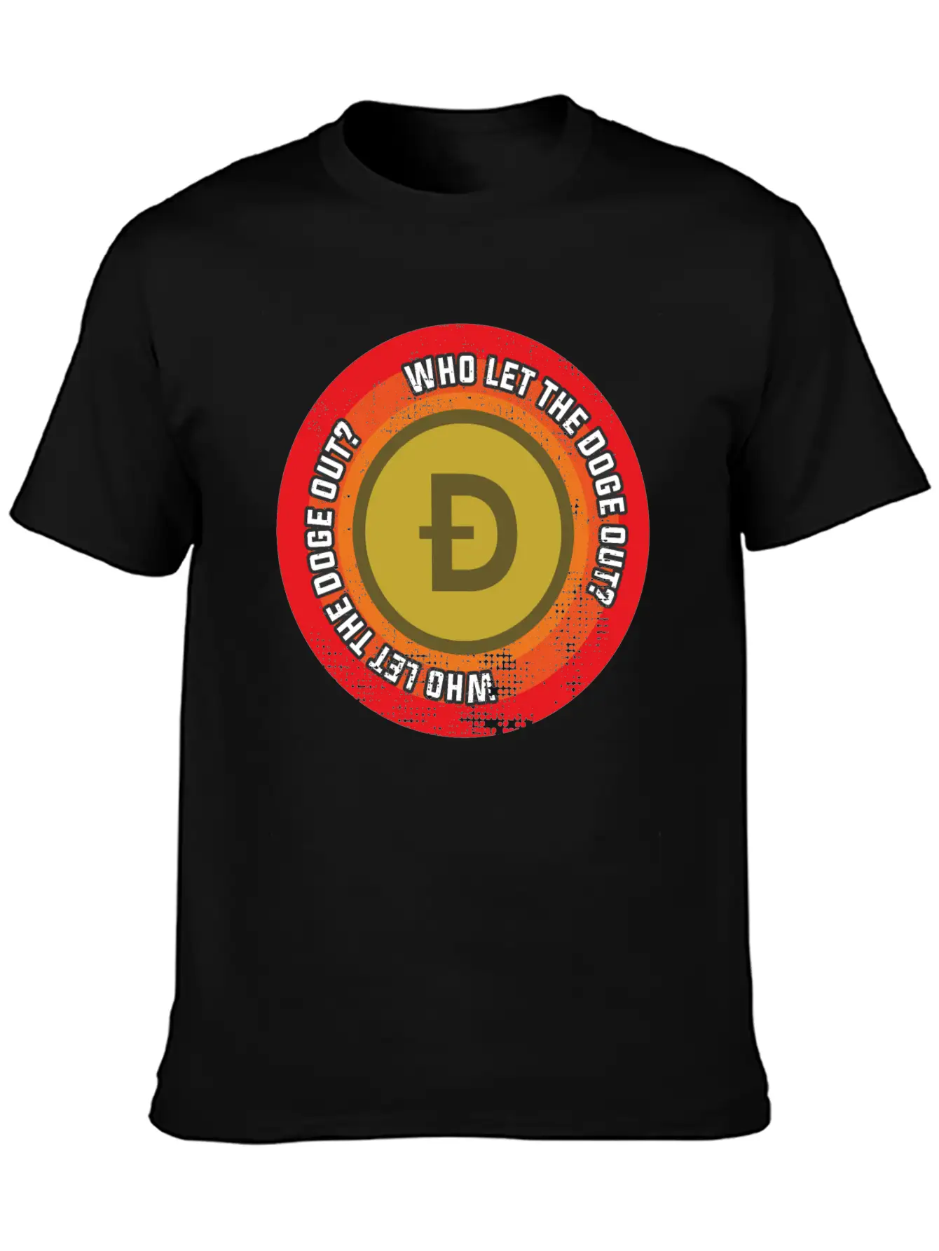Who Let The Doge Out? Basic Graphic T-Shirt – Daily Comfort In Soft Cotton