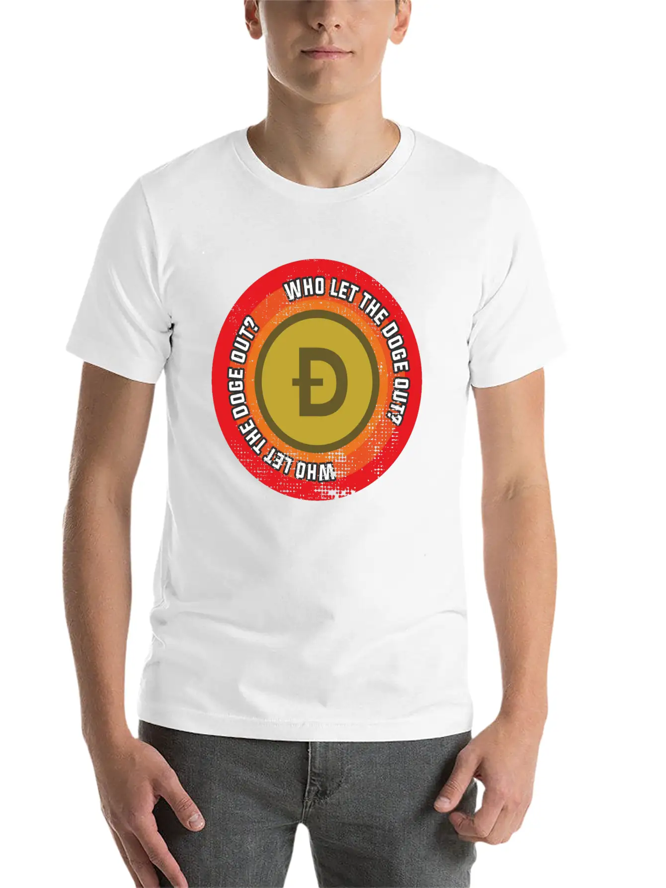 Who Let The Doge Out? Basic Graphic T-Shirt – Daily Comfort In Soft Cotton