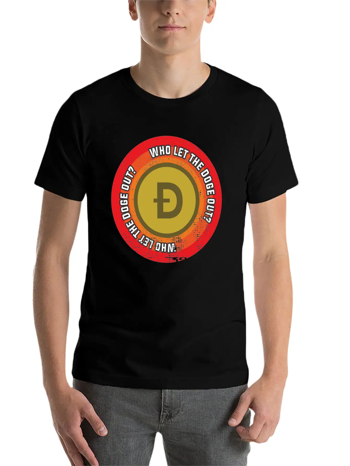 Who Let The Doge Out? Basic Graphic T-Shirt – Daily Comfort In Soft Cotton
