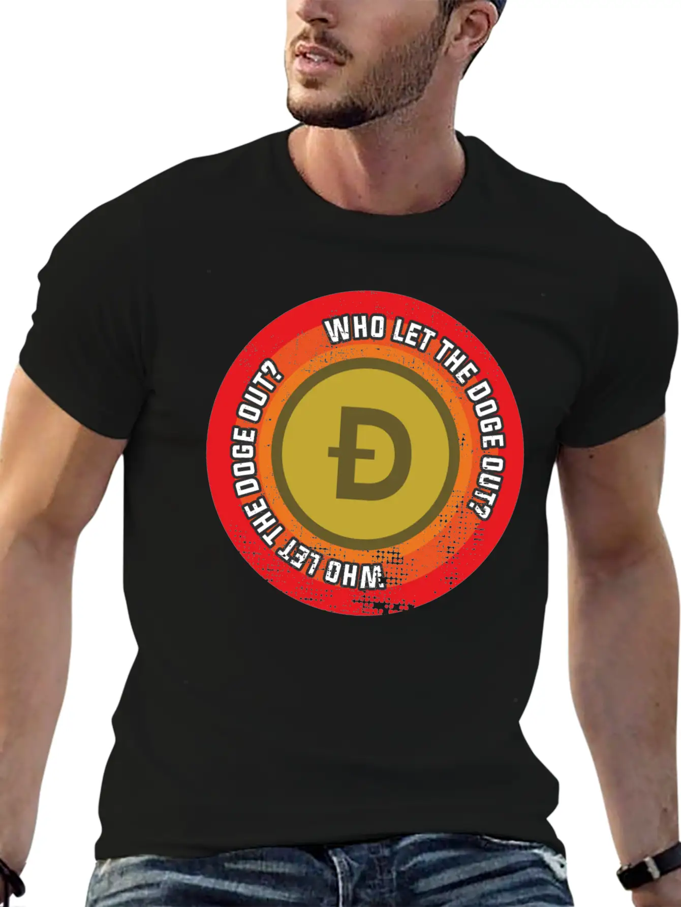 Who Let The Doge Out? Basic Graphic T-Shirt – Daily Comfort In Soft Cotton