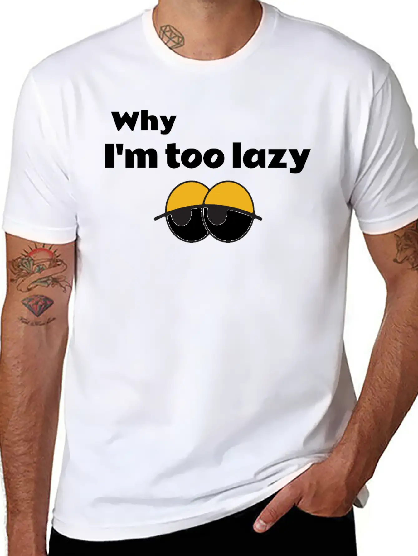 Why I'm Too Lazy T Shirt Classic Fit Graphic Tee For Daily Comfort – Unisex Cotton Shirt