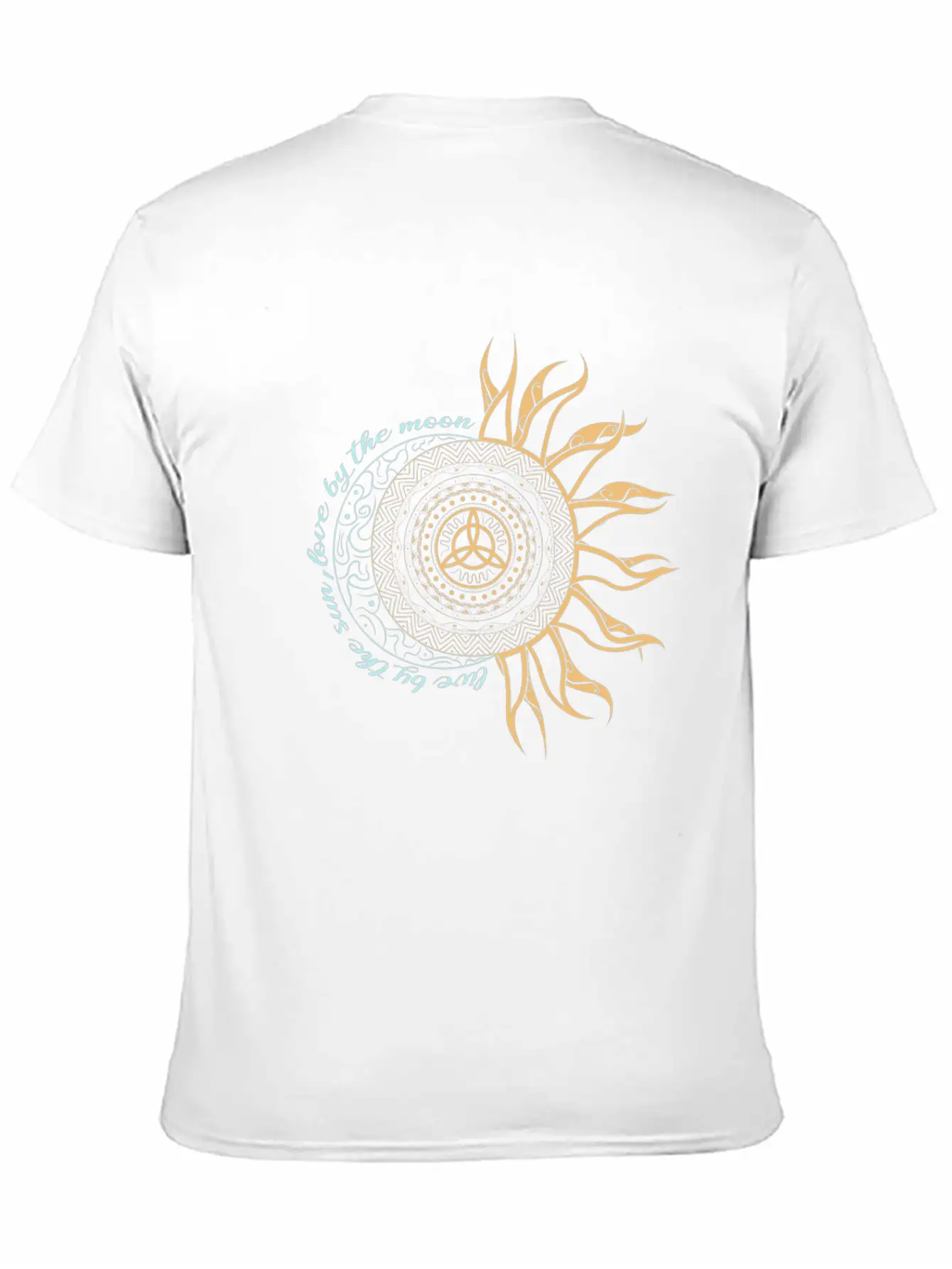 Wicca Witch Pagan Live By Sun Love By The Moon Classic Fit Graphic Tee For Daily Comfort – Unisex Cotton Shirt