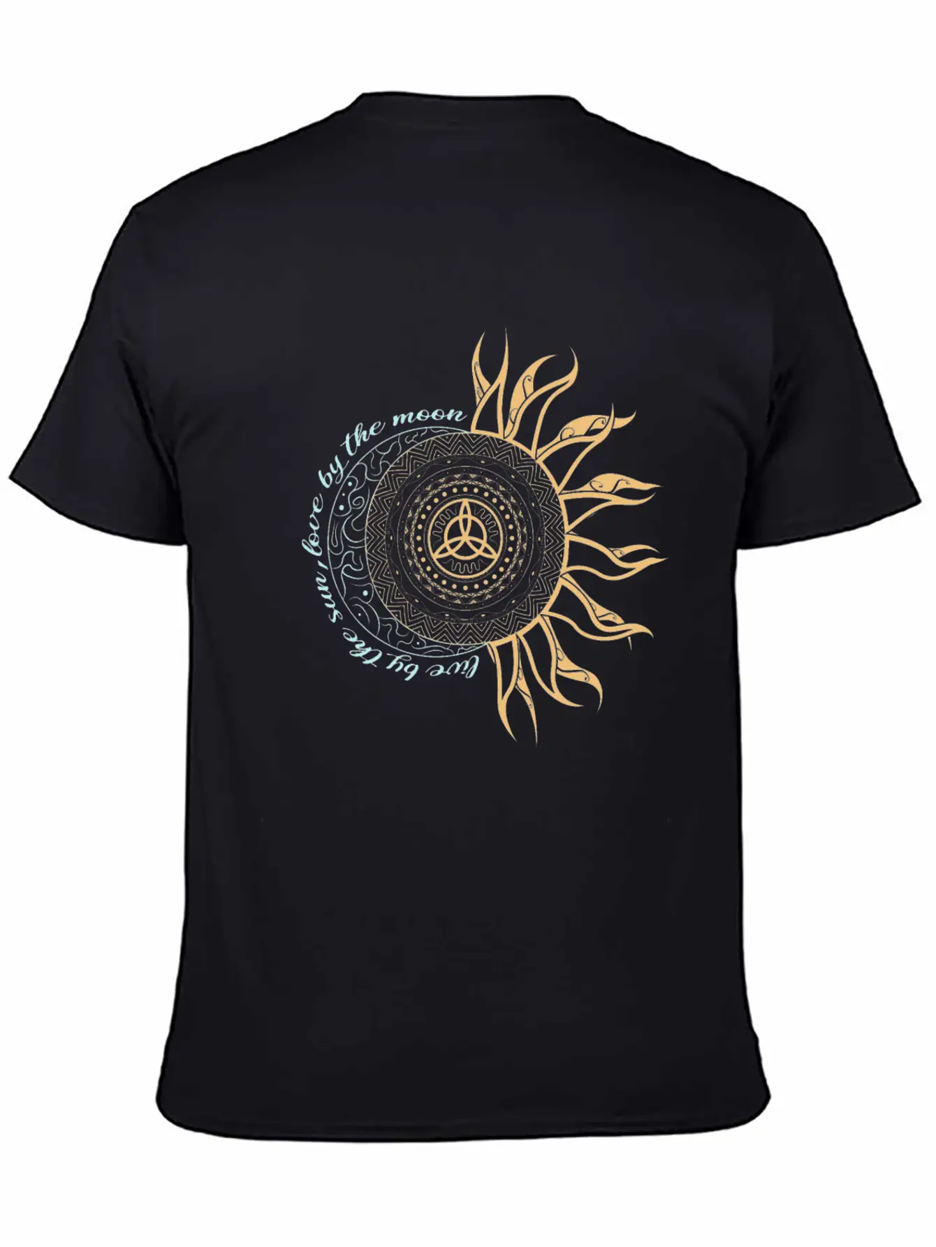 Wicca Witch Pagan Live By Sun Love By The Moon Classic Fit Graphic Tee For Daily Comfort – Unisex Cotton Shirt