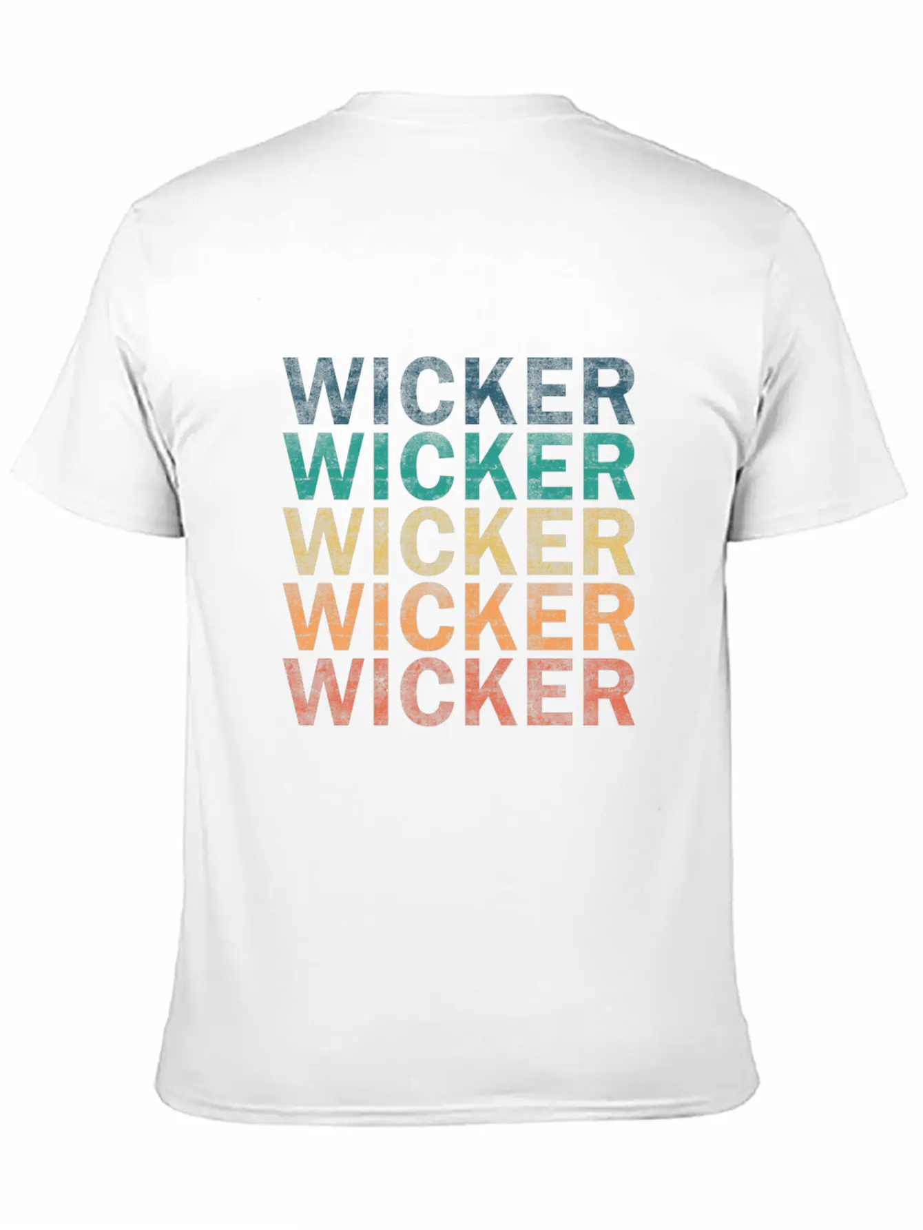 Wicker Name T Shirt - Wicker Vintage Retro Name Gi Lightweight Cotton T-Shirt – Daily Comfort Graphic Shirt