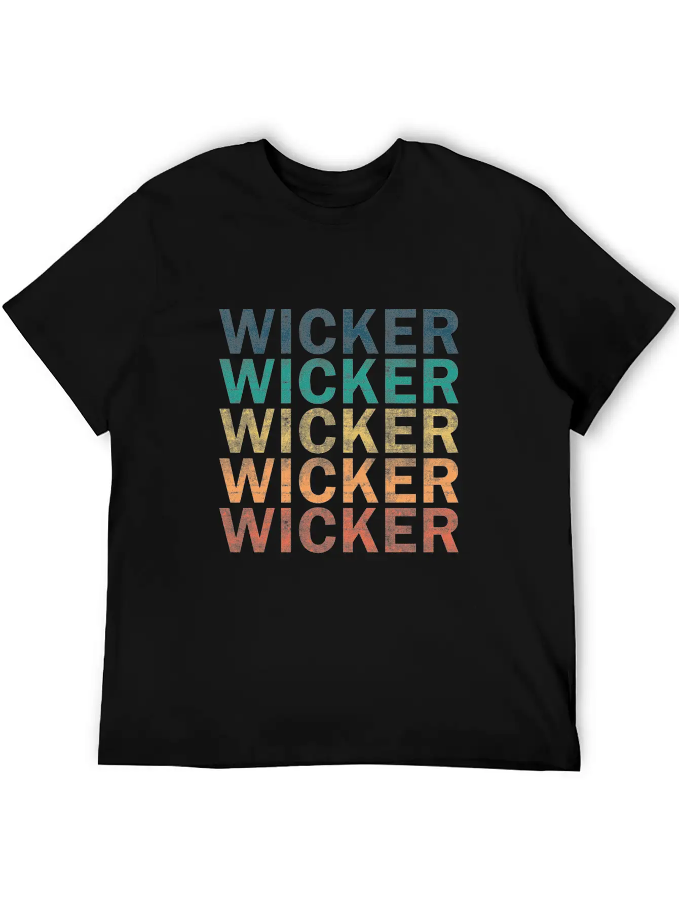 Wicker Name T Shirt - Wicker Vintage Retro Name Gi Lightweight Cotton T-Shirt – Daily Comfort Graphic Shirt