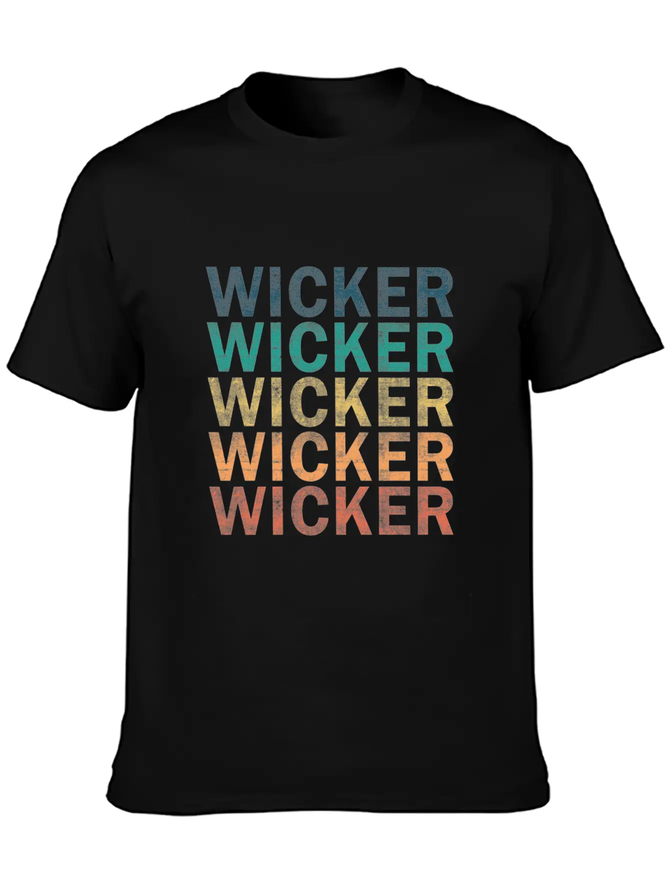 Wicker Name T Shirt - Wicker Vintage Retro Name Gi Lightweight Cotton T-Shirt – Daily Comfort Graphic Shirt