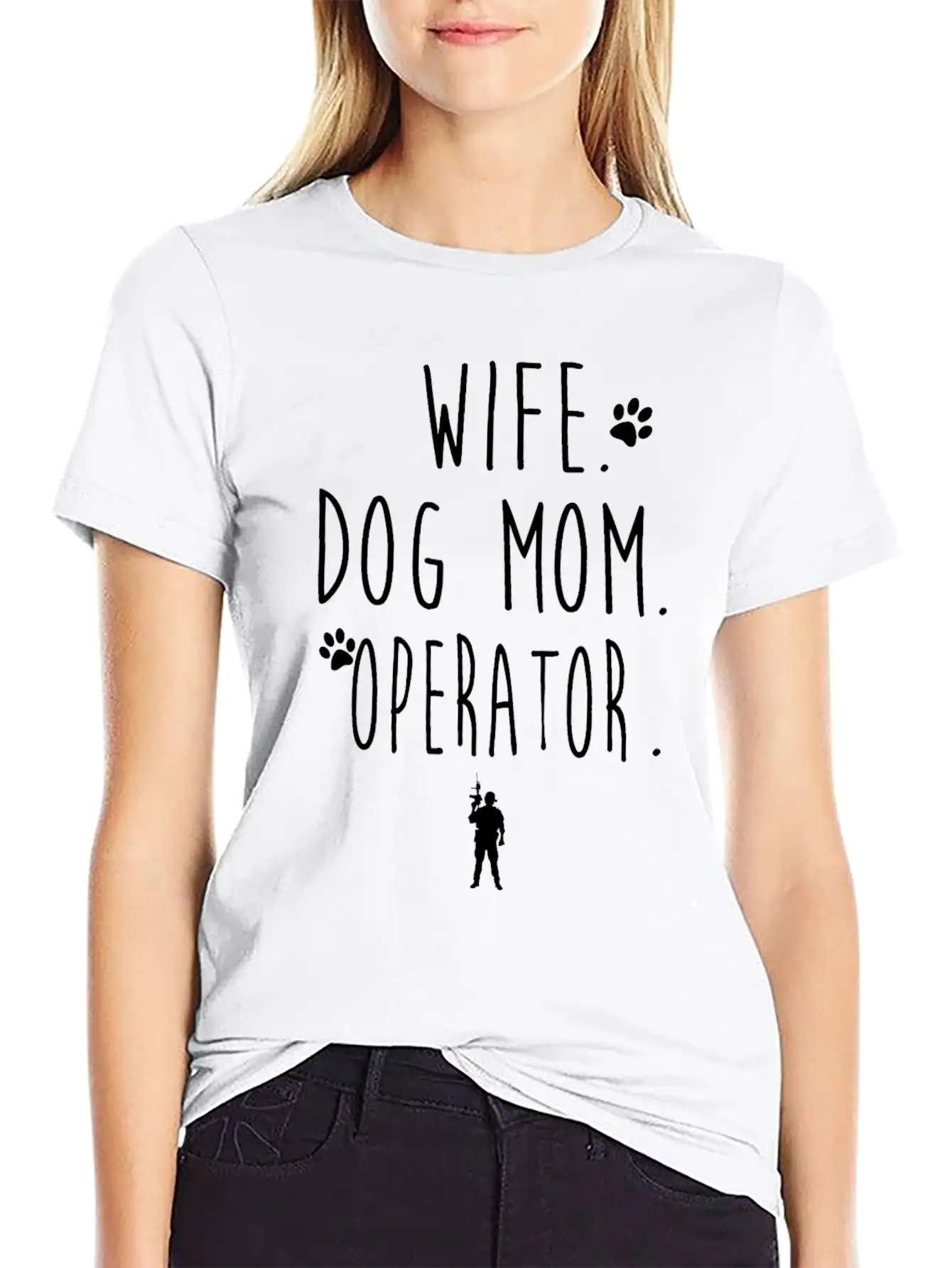 WIFE. DOG MOM. OPERATOR. Soft Cotton Short Sleeve Tee – Unisex Wardrobe Staple