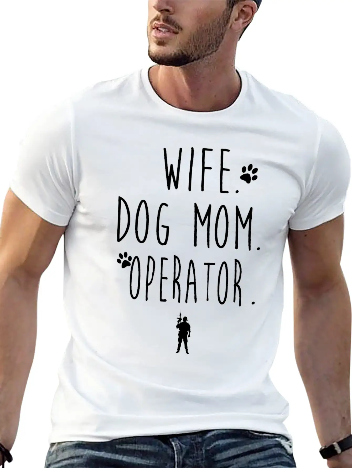 WIFE. DOG MOM. OPERATOR. Soft Cotton Short Sleeve Tee – Unisex Wardrobe Staple