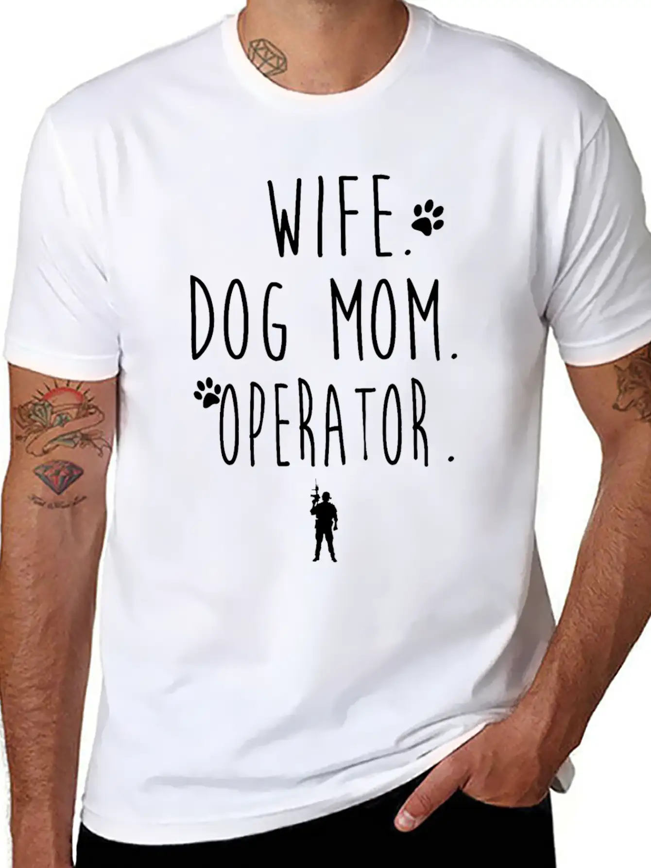 WIFE. DOG MOM. OPERATOR. Soft Cotton Short Sleeve Tee – Unisex Wardrobe Staple