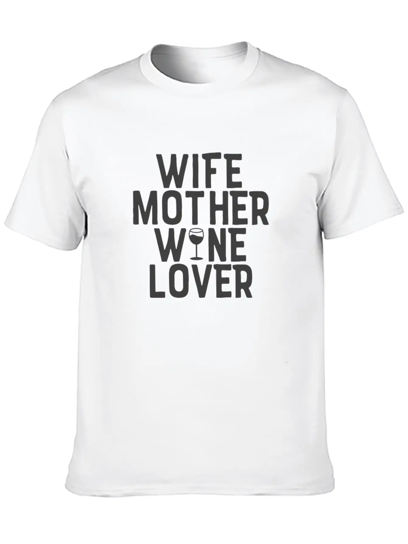 Wife Mother Wine Lover Design Perfect For Mom Lightweight Cotton T-Shirt – Daily Comfort Graphic Shirt