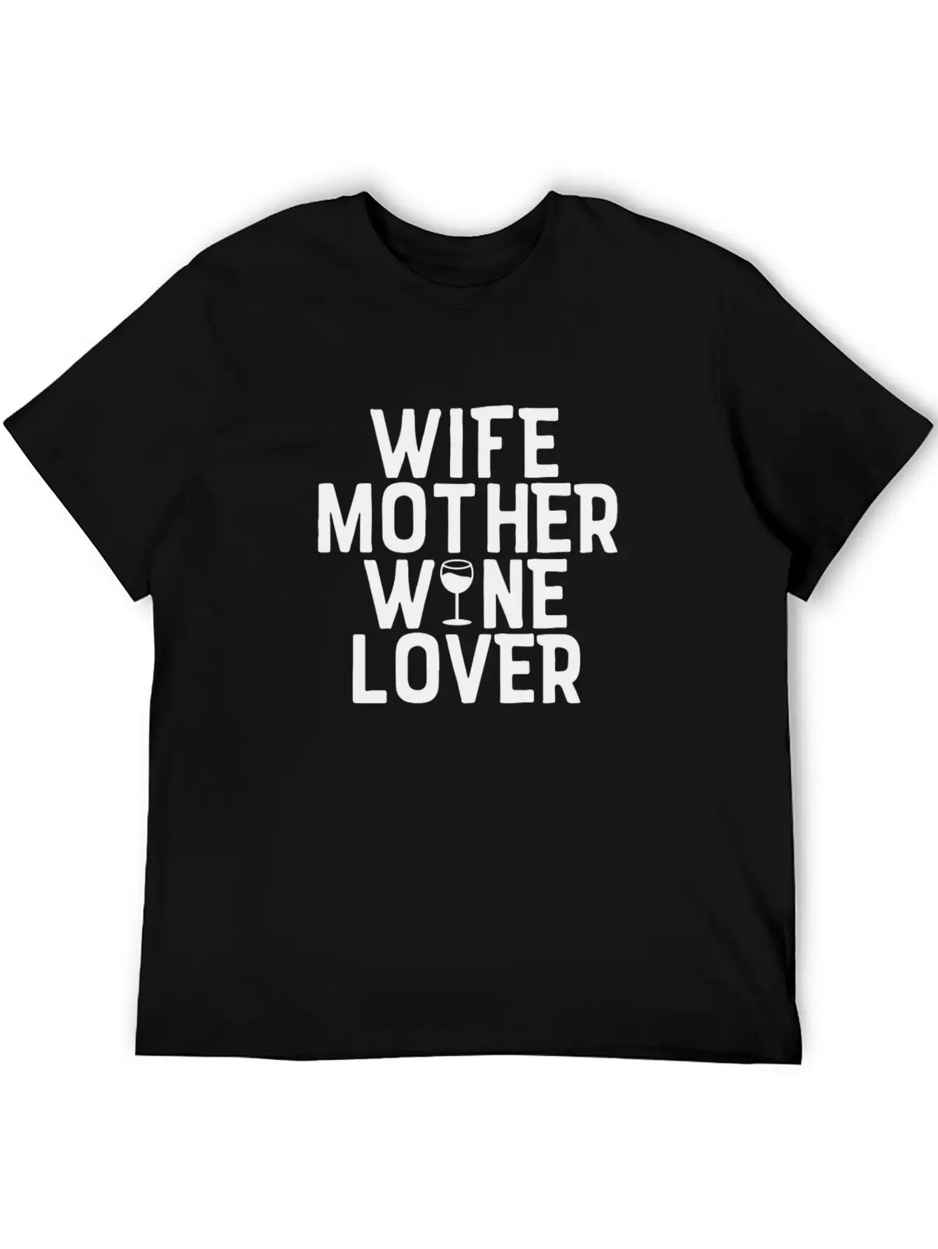 Wife Mother Wine Lover Design Perfect For Mom Lightweight Cotton T-Shirt – Daily Comfort Graphic Shirt