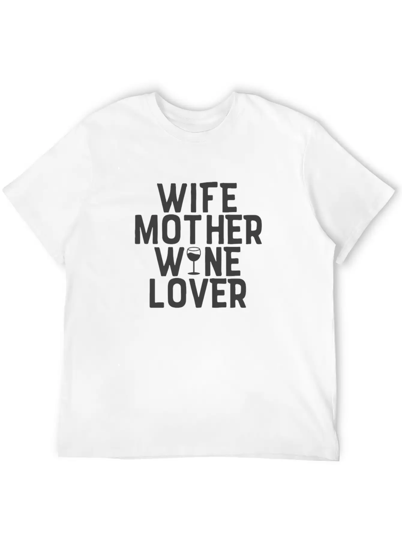 Wife Mother Wine Lover Design Perfect For Mom Lightweight Cotton T-Shirt – Daily Comfort Graphic Shirt
