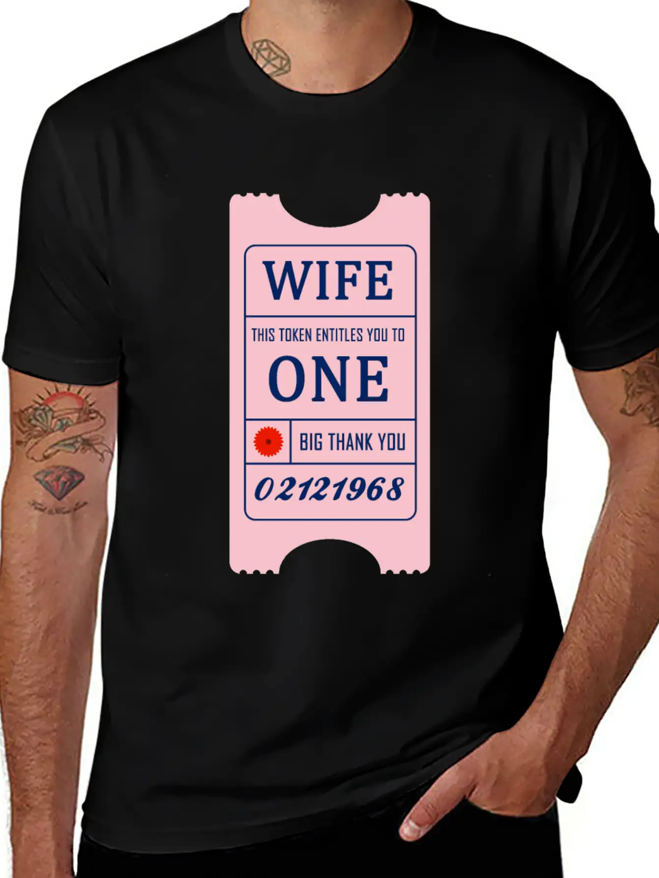 Wife Token Comfortable Minimalist Graphic Tee – Summer Style Essential