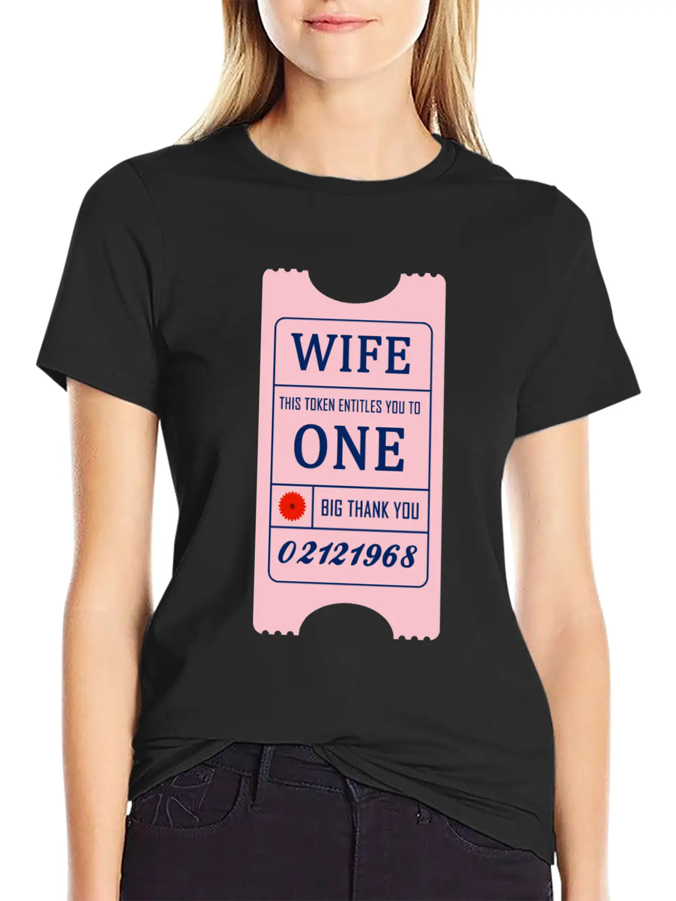 Wife Token Comfortable Minimalist Graphic Tee – Summer Style Essential