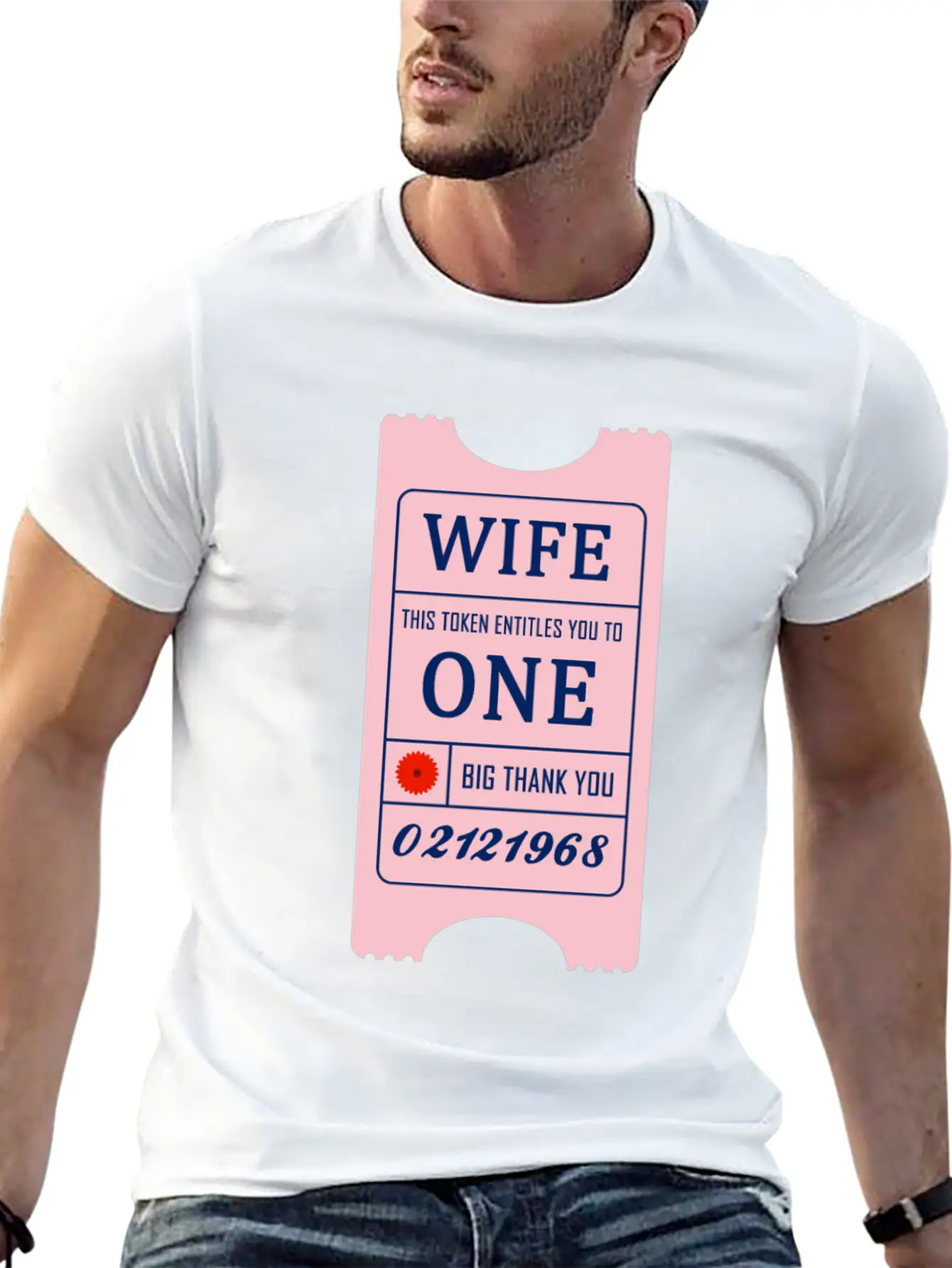 Wife Token Comfortable Minimalist Graphic Tee – Summer Style Essential