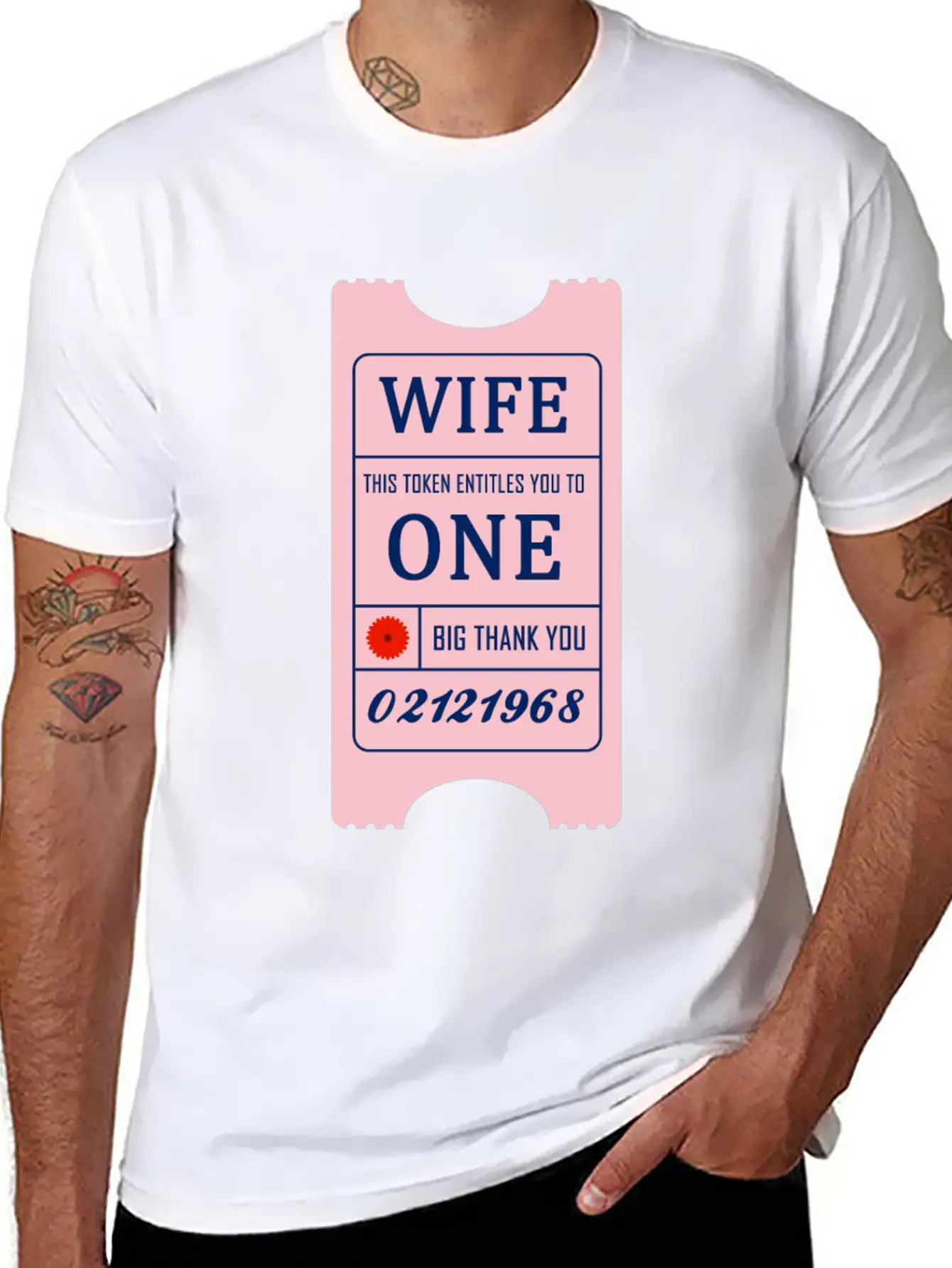 Wife Token Comfortable Minimalist Graphic Tee – Summer Style Essential