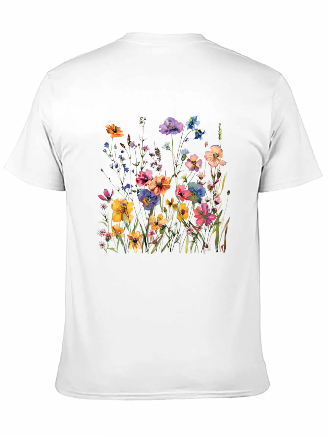 Wild Flowers Modern Fit Casual T-Shirt – Clean And Versatile Design