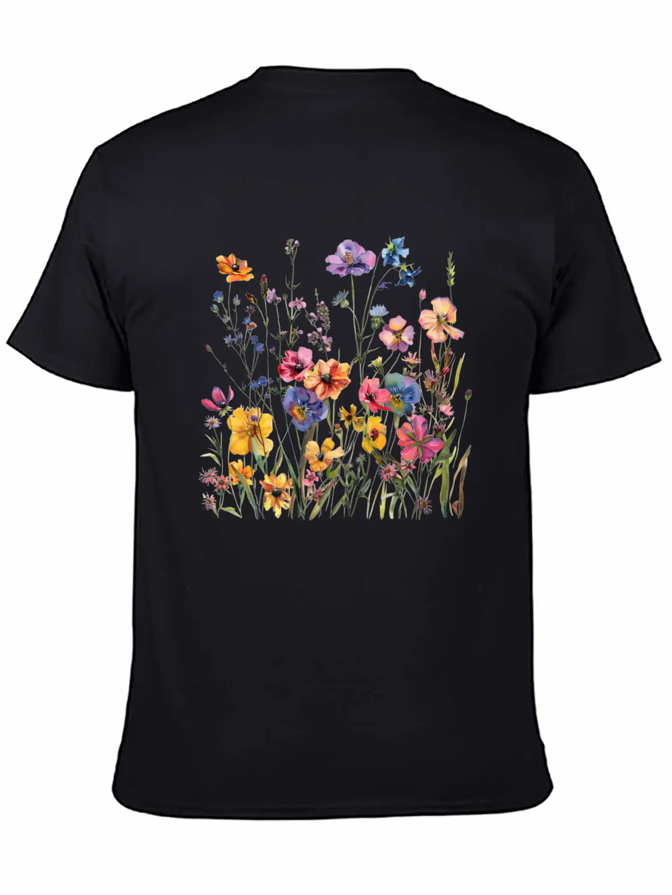 Wild Flowers Modern Fit Casual T-Shirt – Clean And Versatile Design