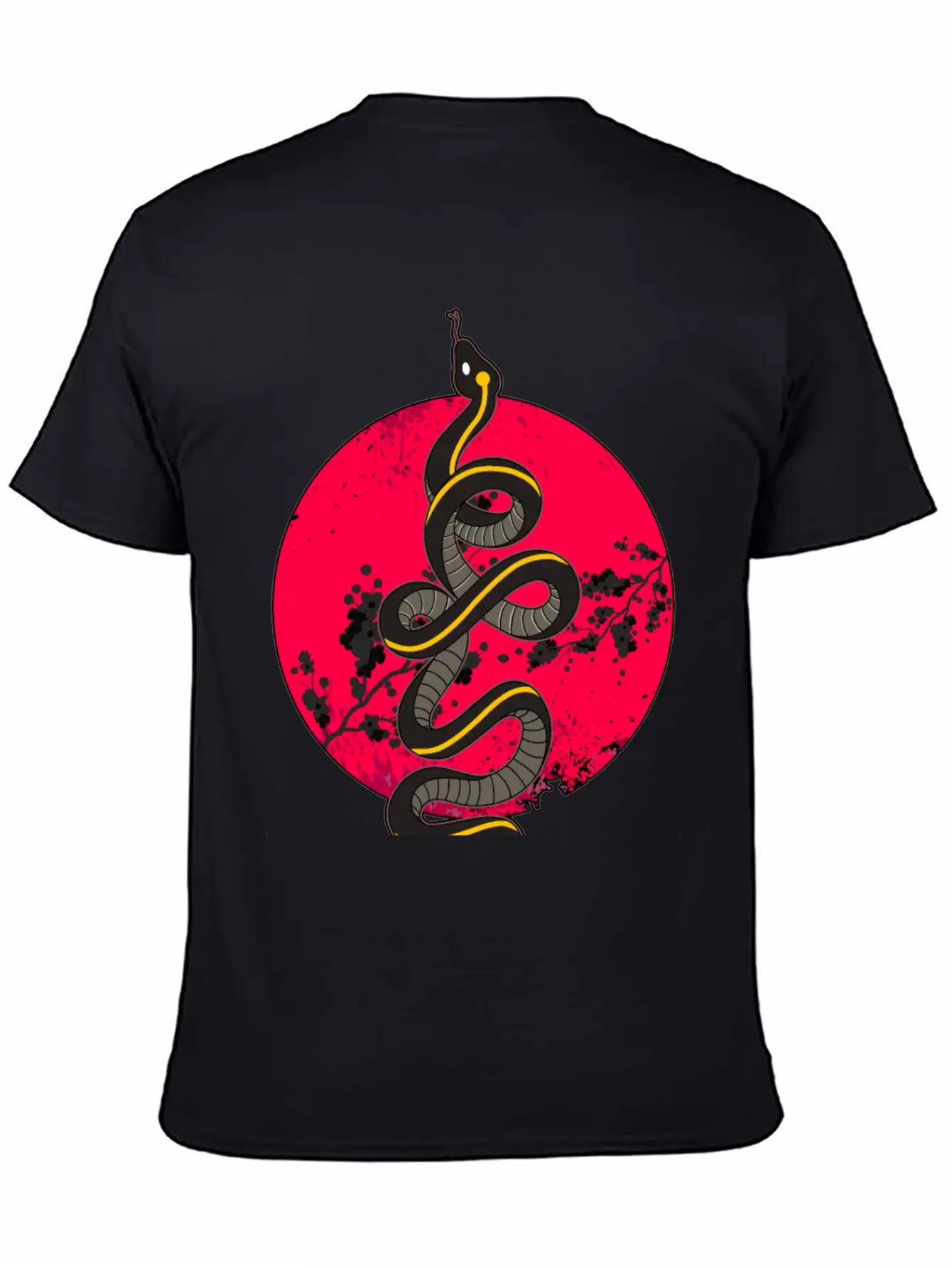 Wild Snake Tattoo Unisex Casual T-Shirt – Clean Design For Daily Comfort