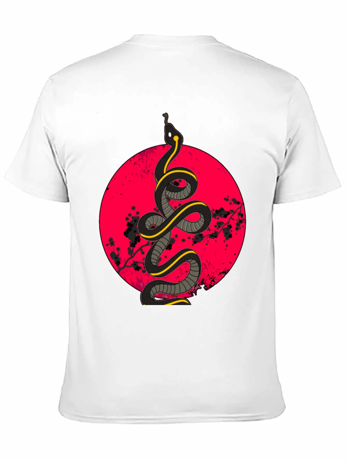 Wild Snake Tattoo Unisex Casual T-Shirt – Clean Design For Daily Comfort