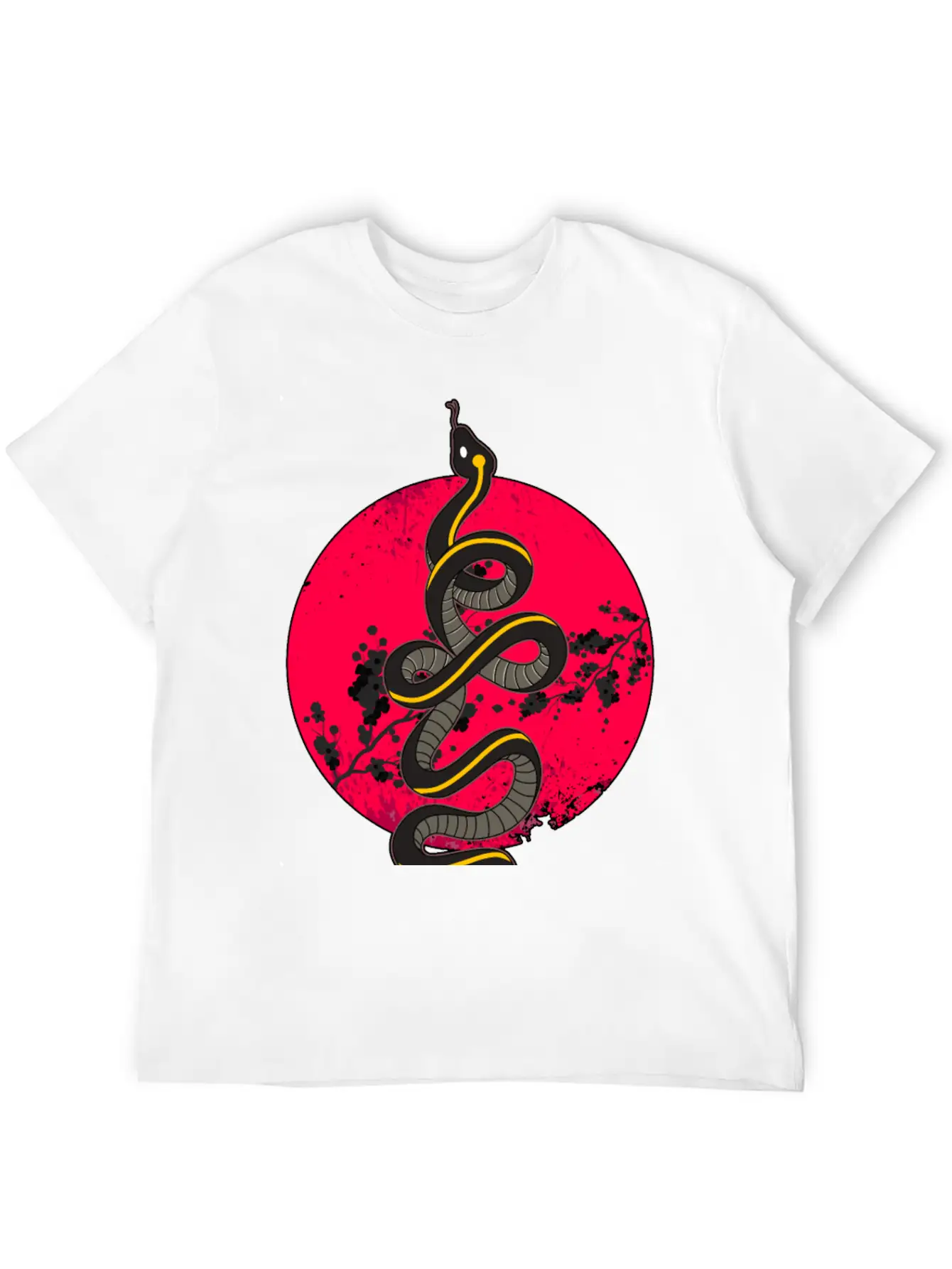 Wild Snake Tattoo Unisex Casual T-Shirt – Clean Design For Daily Comfort