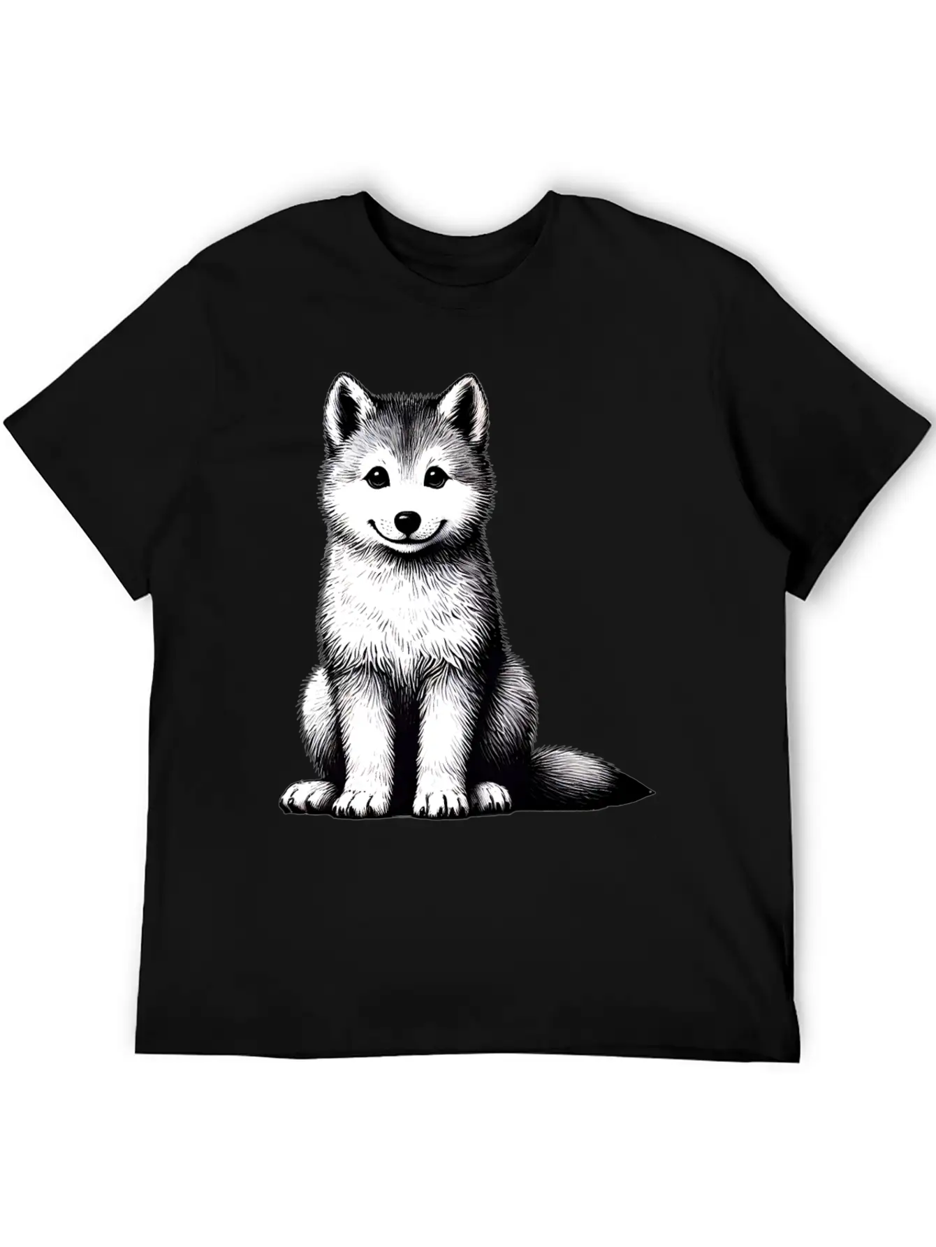Wild Spirit - Majestic Wolf Companion TSQ Relaxed Everyday Tee – Lightweight And Durable Cotton