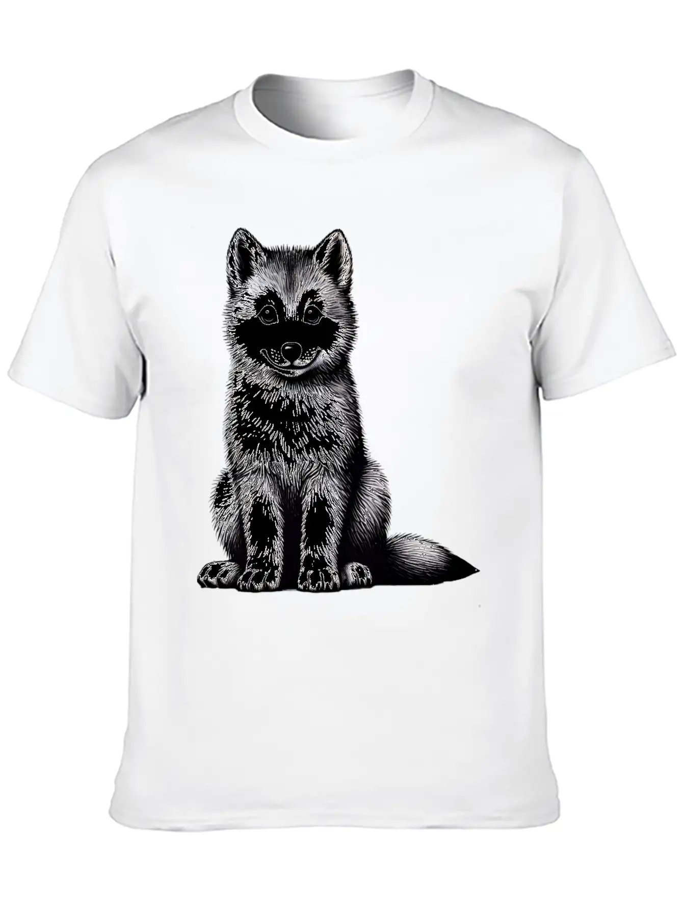 Wild Spirit - Majestic Wolf Companion TSQ Relaxed Everyday Tee – Lightweight And Durable Cotton
