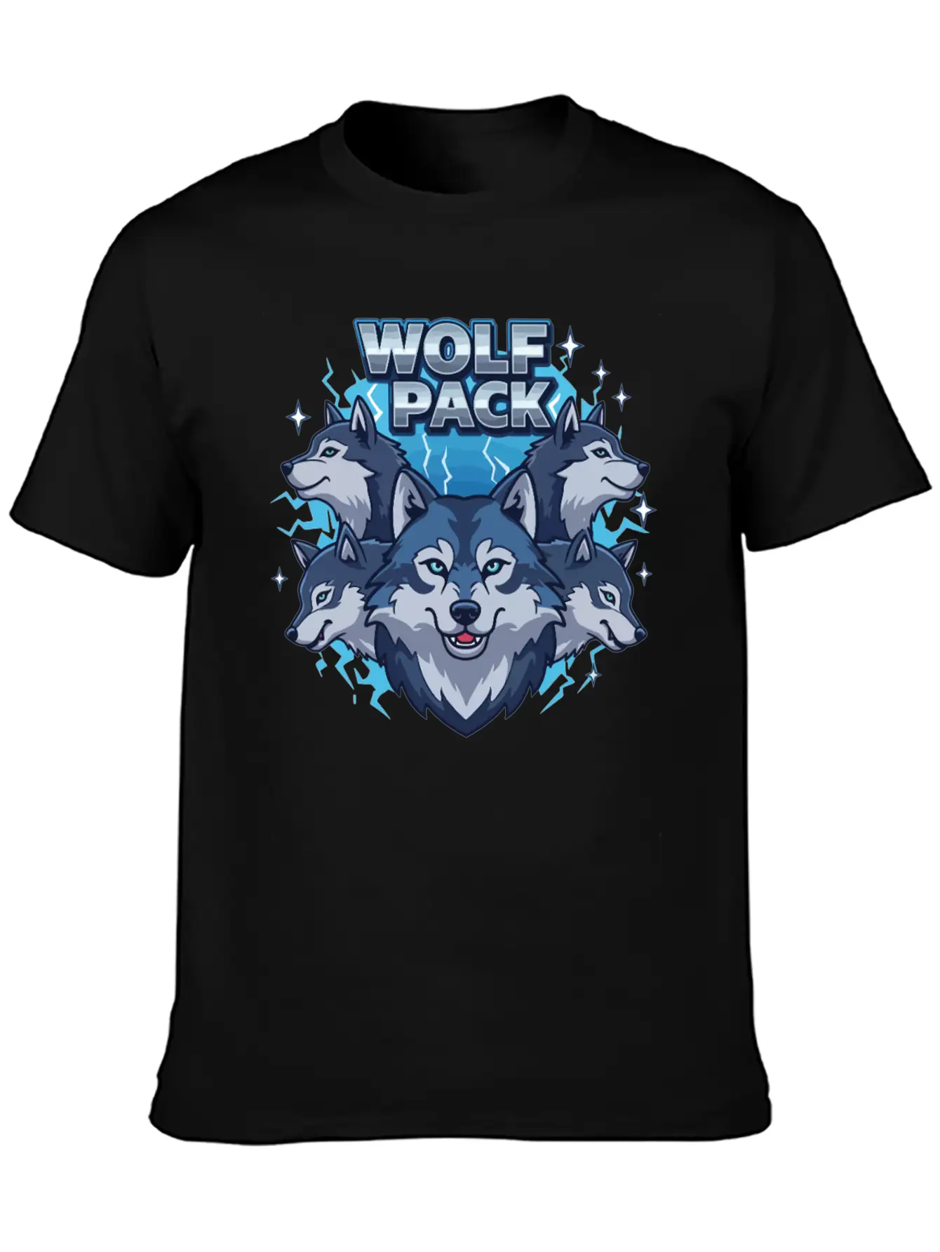 Wild Wolf Pack Power Classic Fit Graphic Tee For Daily Comfort – Unisex Cotton Shirt