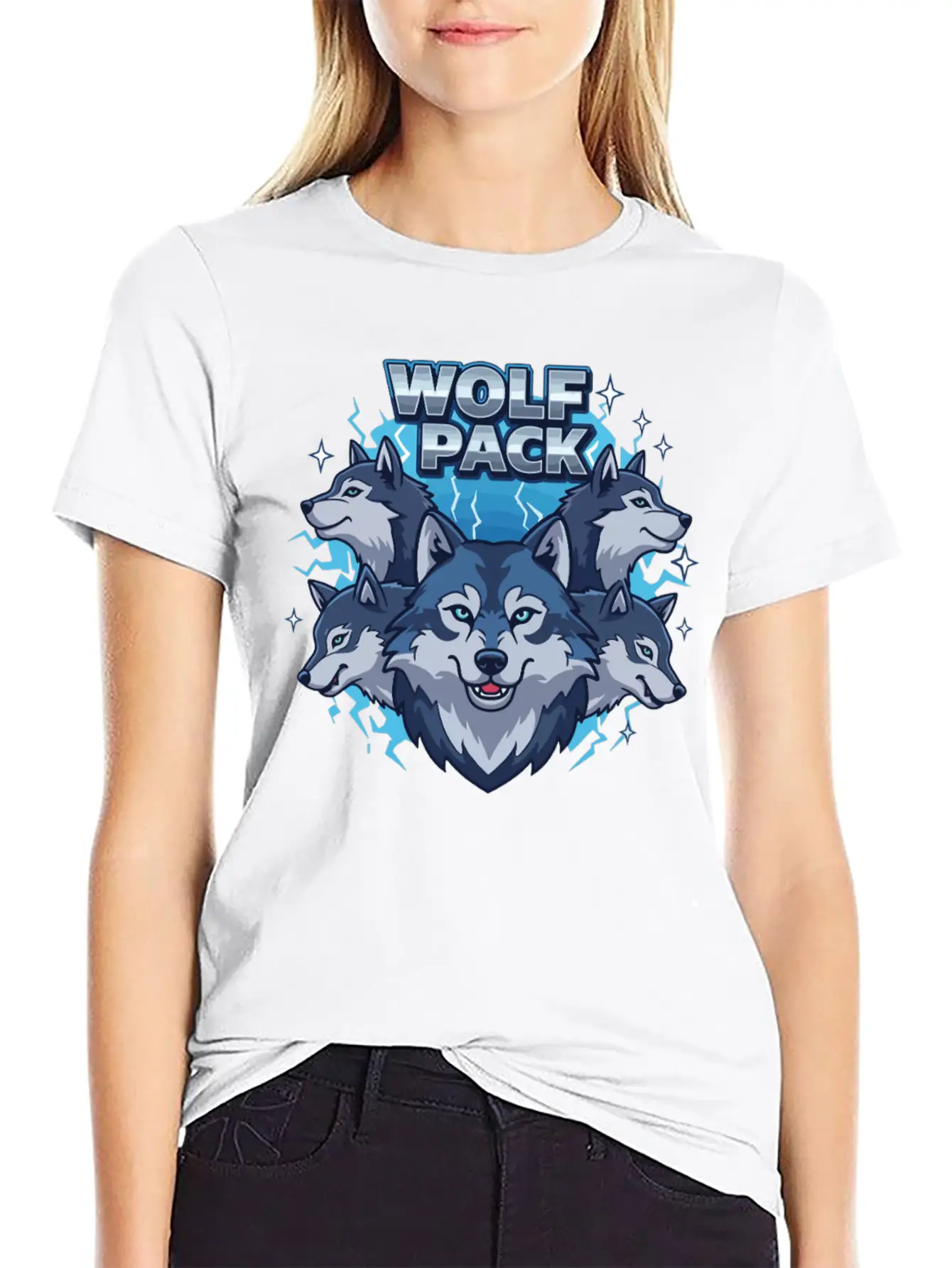 Wild Wolf Pack Power Classic Fit Graphic Tee For Daily Comfort – Unisex Cotton Shirt