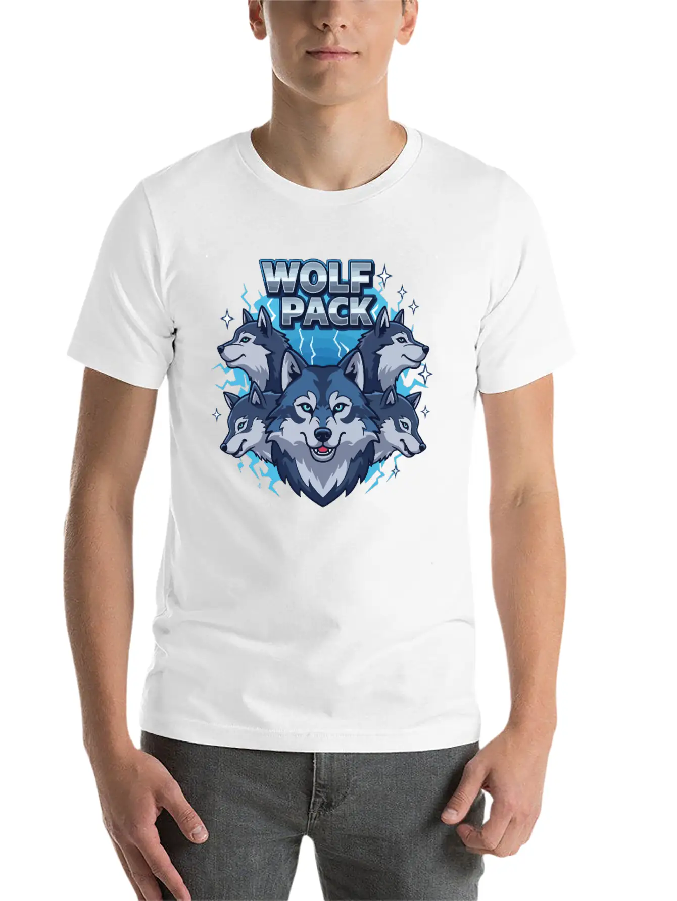 Wild Wolf Pack Power Classic Fit Graphic Tee For Daily Comfort – Unisex Cotton Shirt