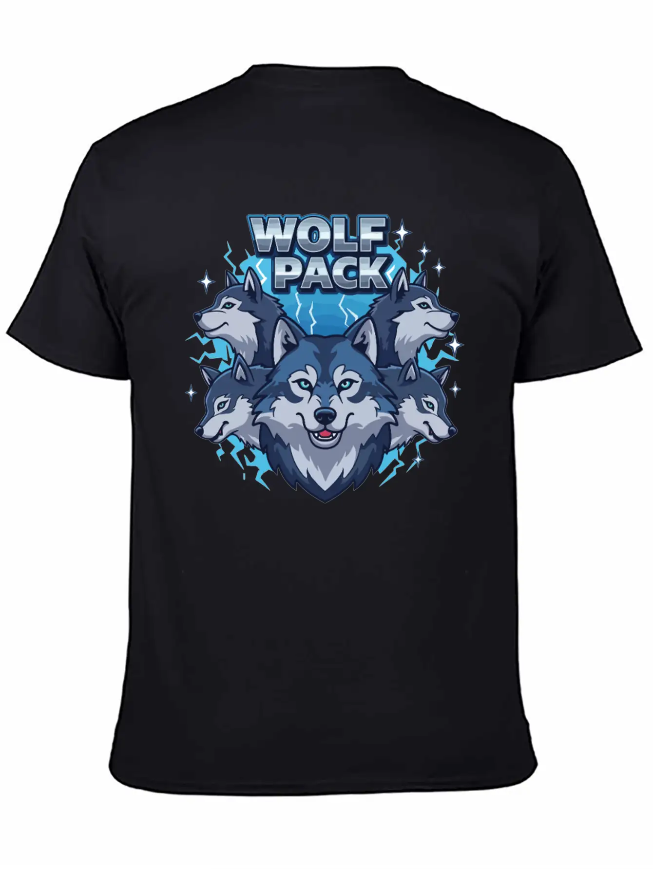 Wild Wolf Pack Power Classic Fit Graphic Tee For Daily Comfort – Unisex Cotton Shirt