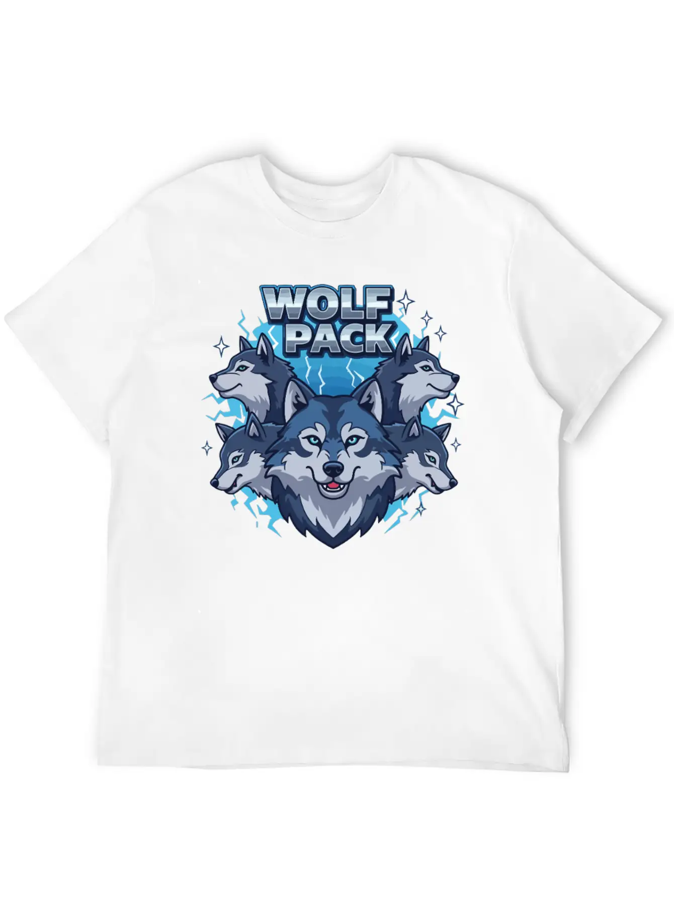 Wild Wolf Pack Power Classic Fit Graphic Tee For Daily Comfort – Unisex Cotton Shirt