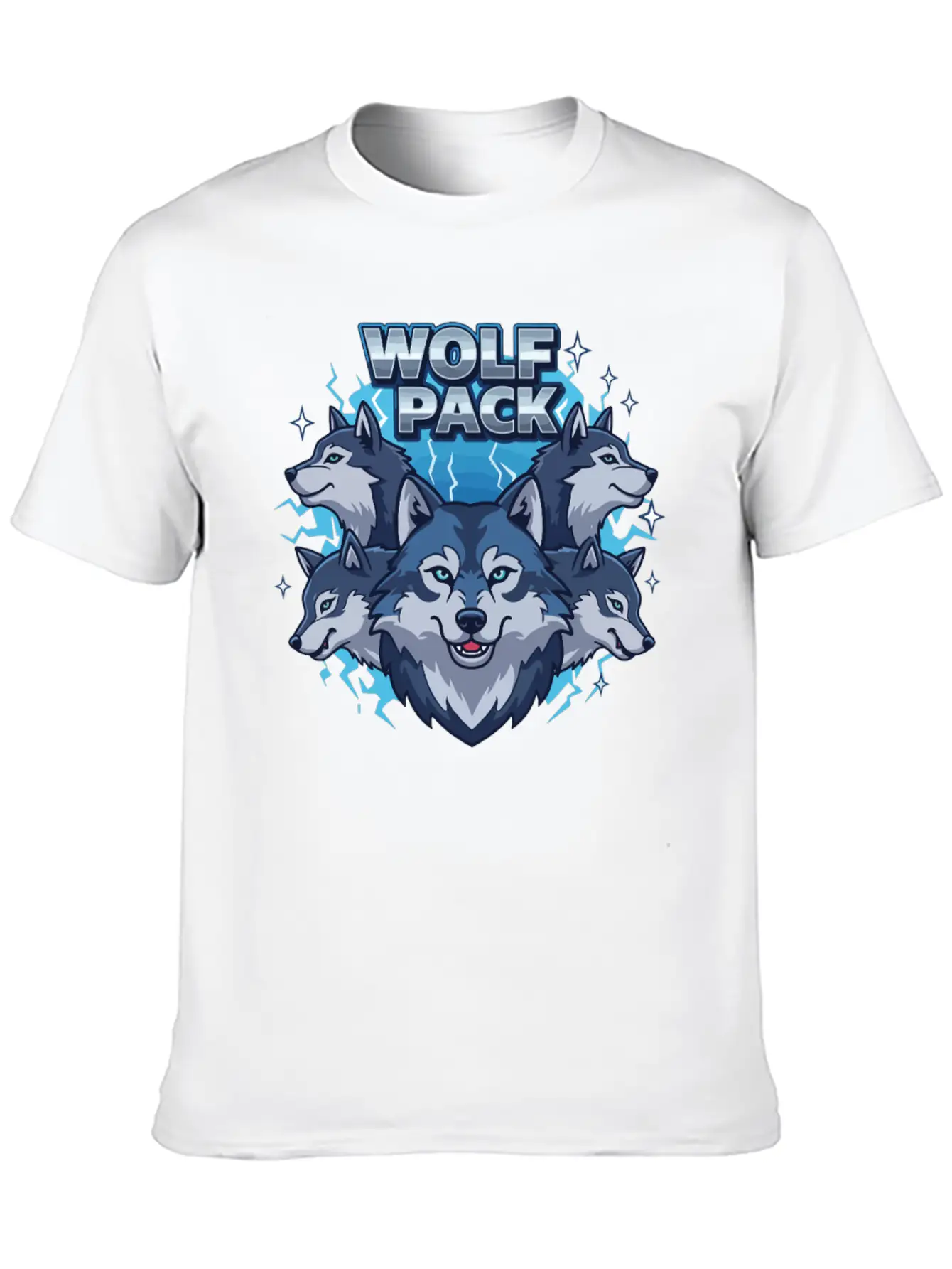 Wild Wolf Pack Power Classic Fit Graphic Tee For Daily Comfort – Unisex Cotton Shirt