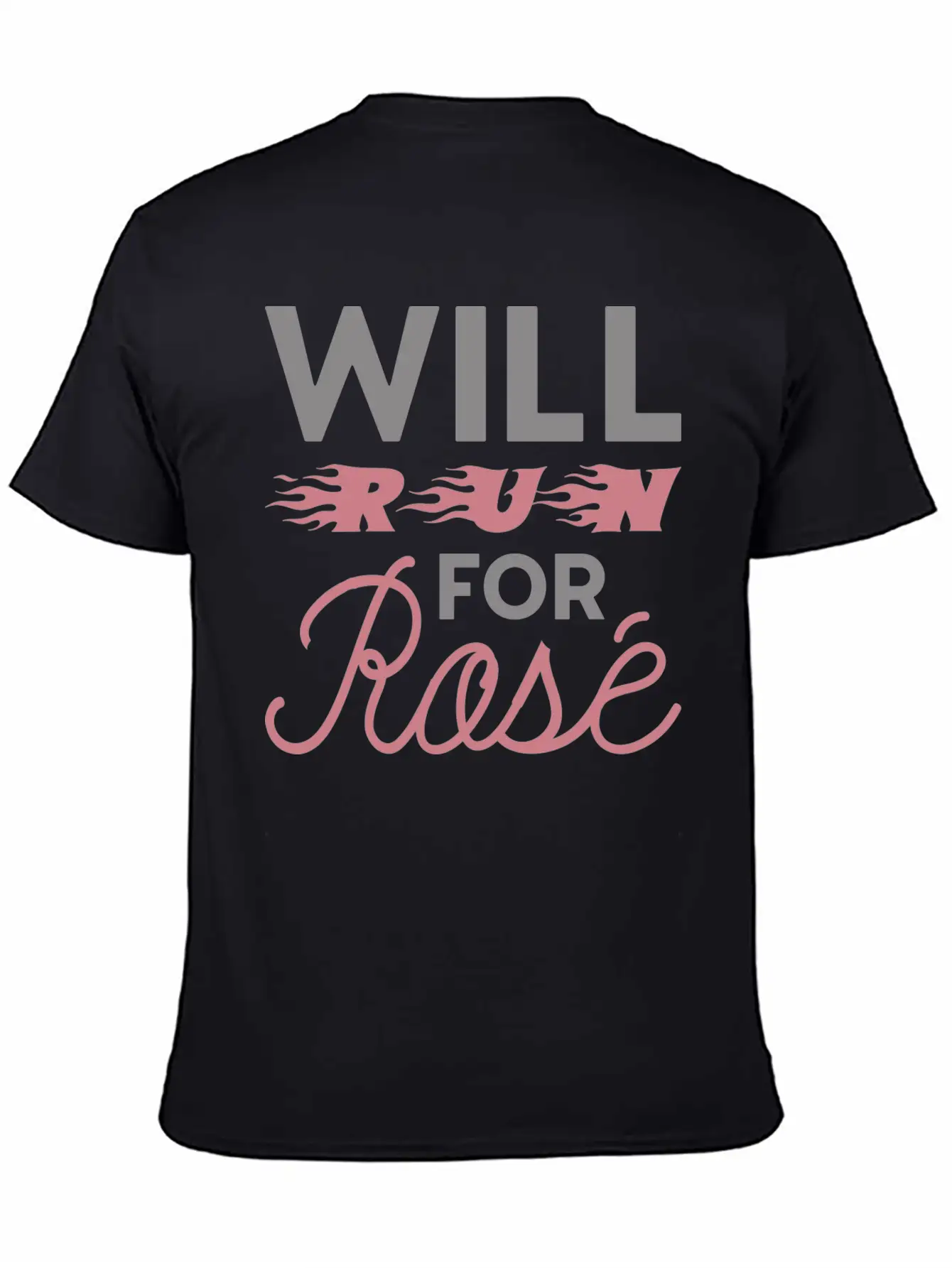 Will Run For Ros Lightweight Cotton T-Shirt – Daily Comfort Graphic Shirt