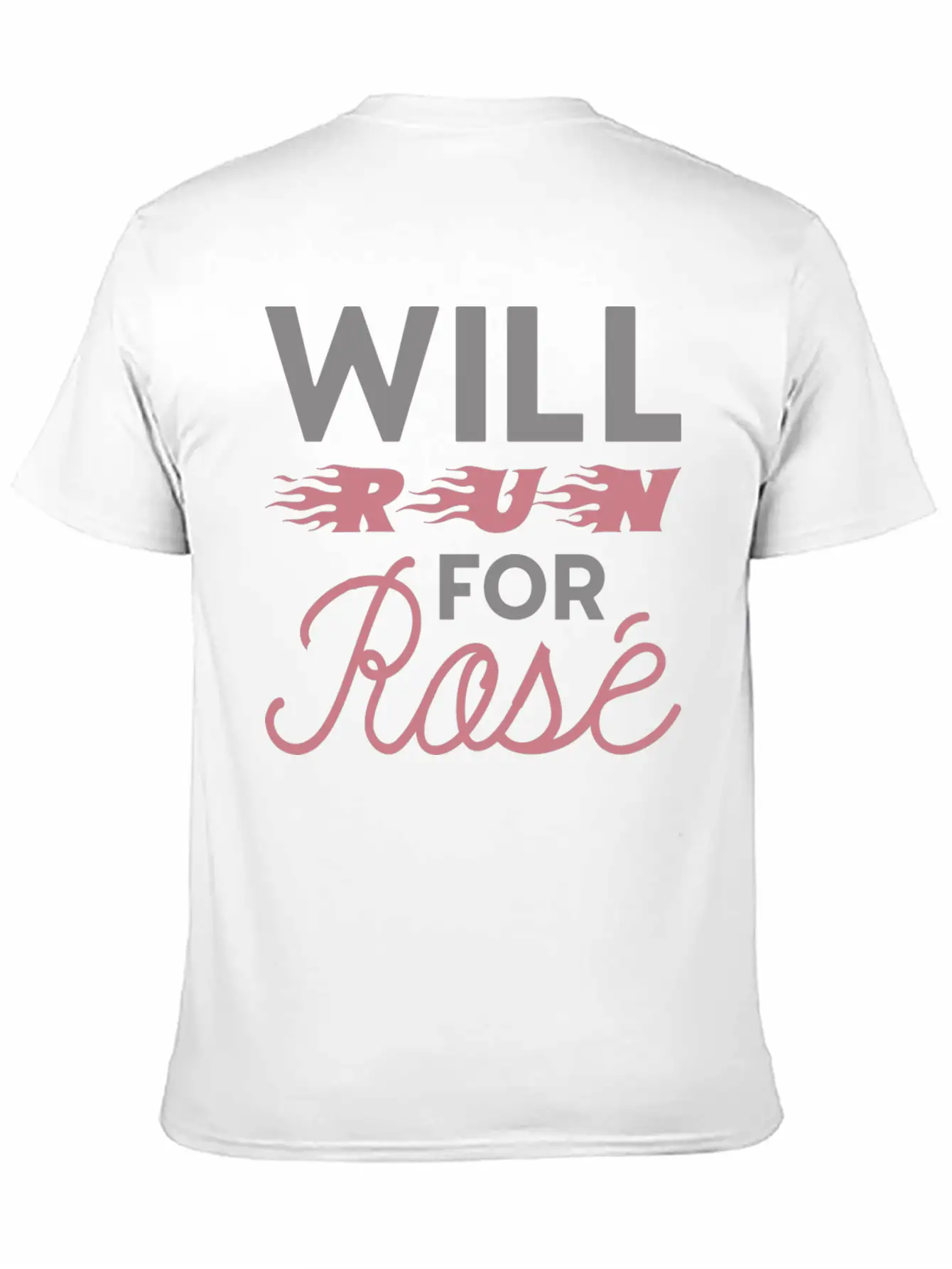 Will Run For Ros Lightweight Cotton T-Shirt – Daily Comfort Graphic Shirt