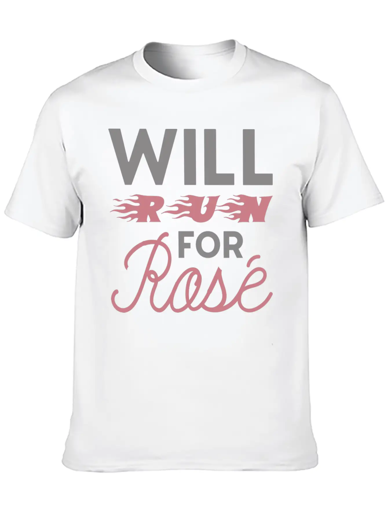 Will Run For Ros Lightweight Cotton T-Shirt – Daily Comfort Graphic Shirt