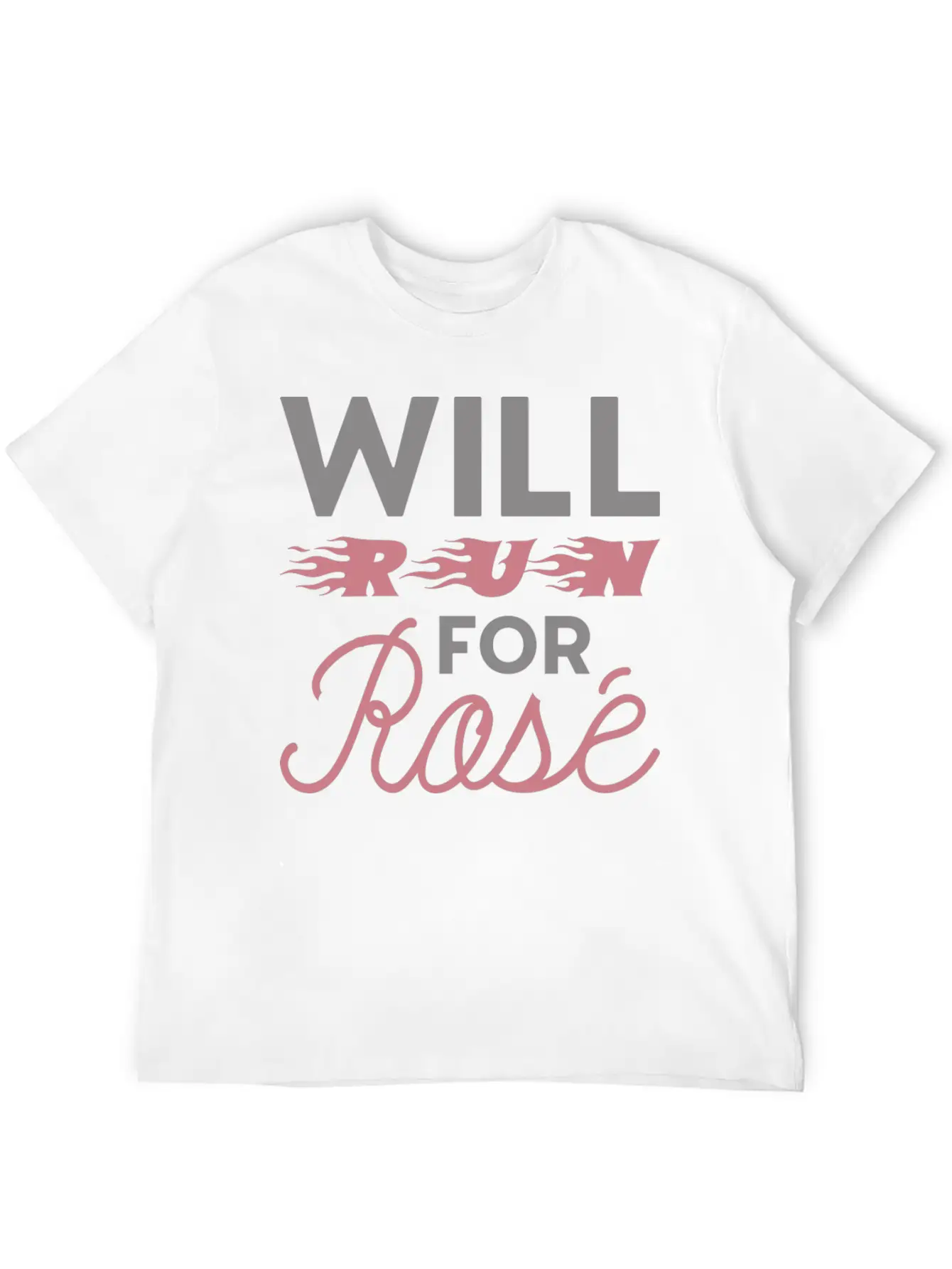 Will Run For Ros Lightweight Cotton T-Shirt – Daily Comfort Graphic Shirt
