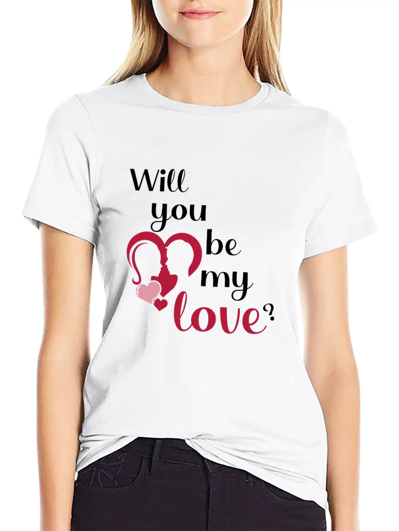 Will You Be My Love ? Unisex Casual T-Shirt – Clean Design For Daily Comfort