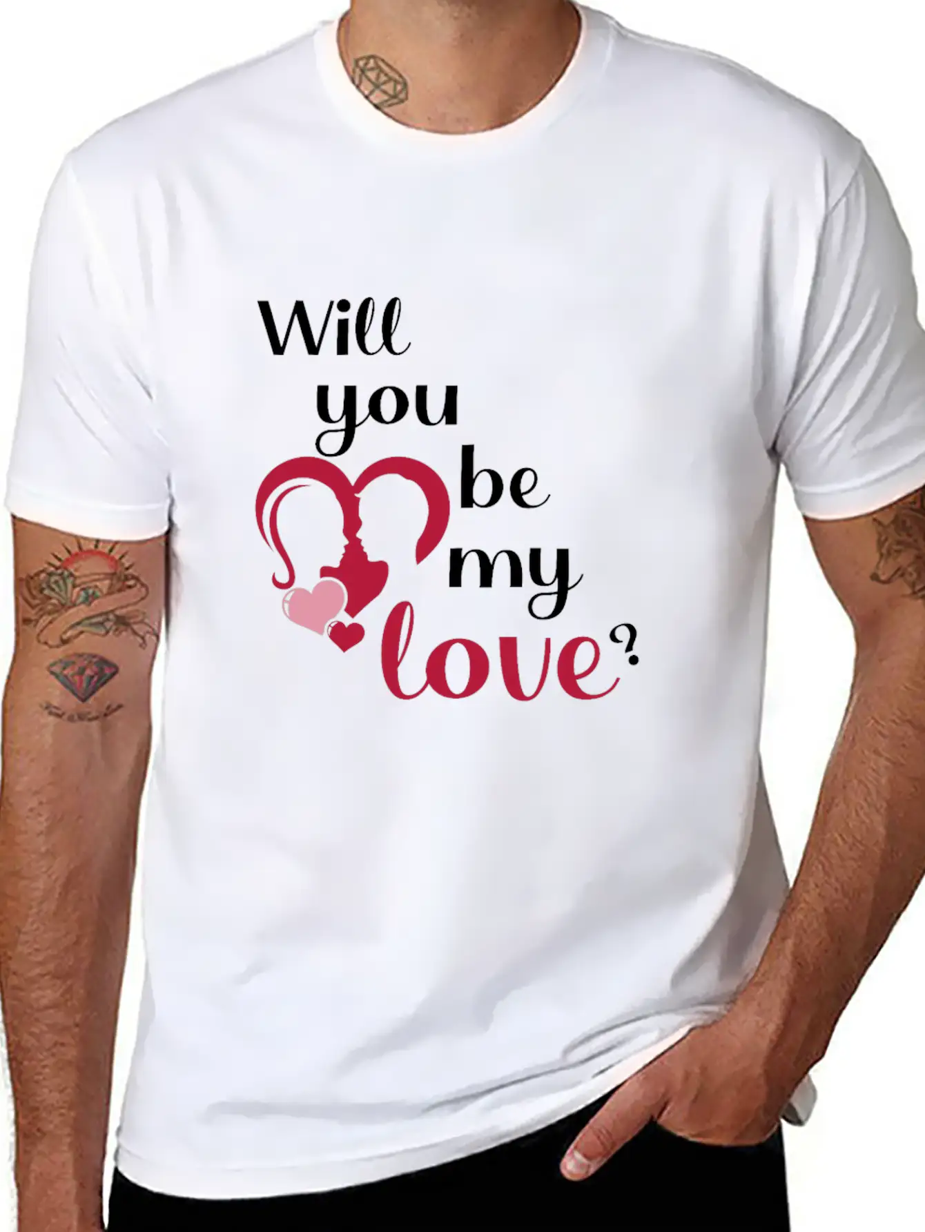 Will You Be My Love ? Unisex Casual T-Shirt – Clean Design For Daily Comfort