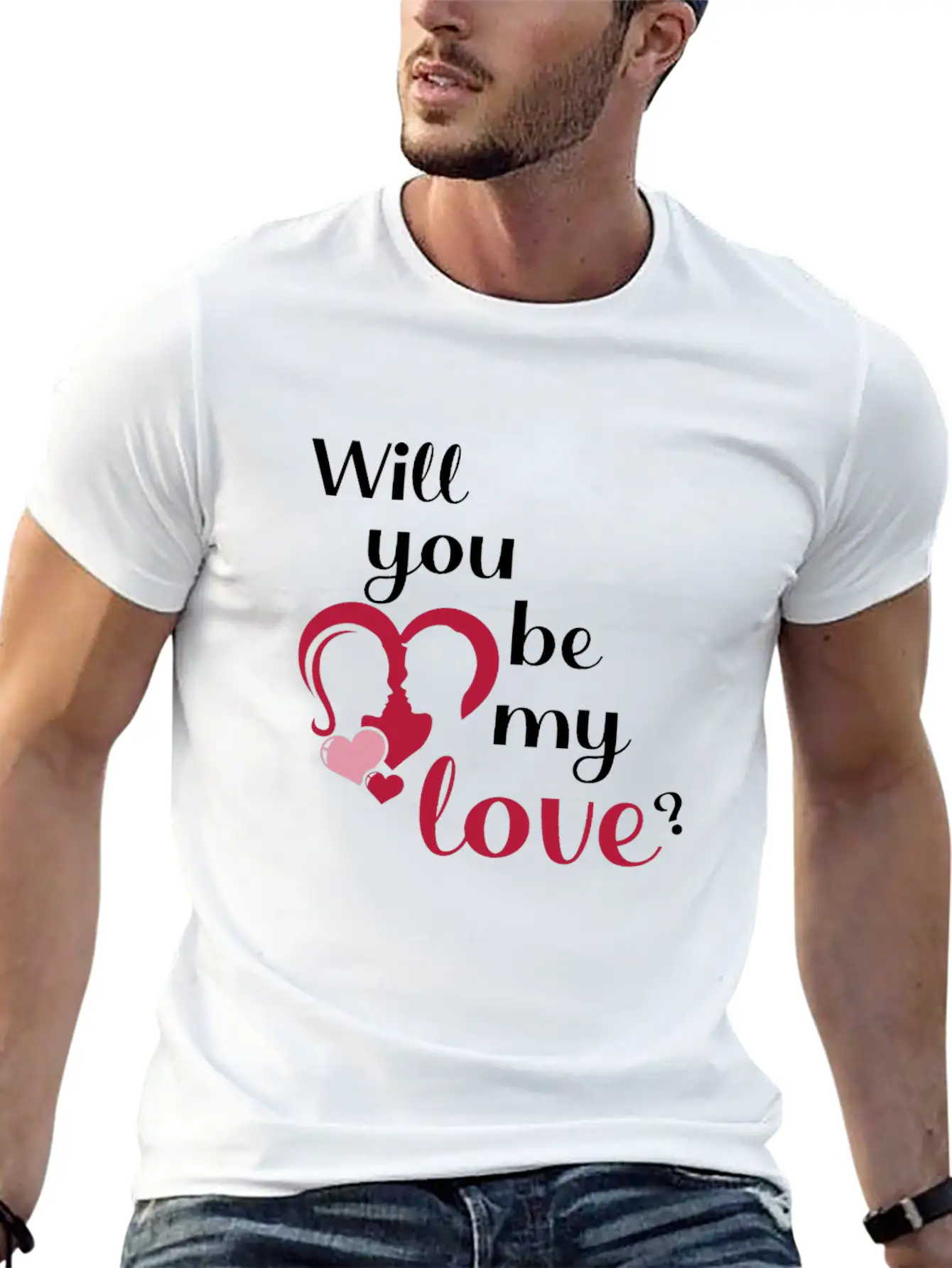 Will You Be My Love ? Unisex Casual T-Shirt – Clean Design For Daily Comfort