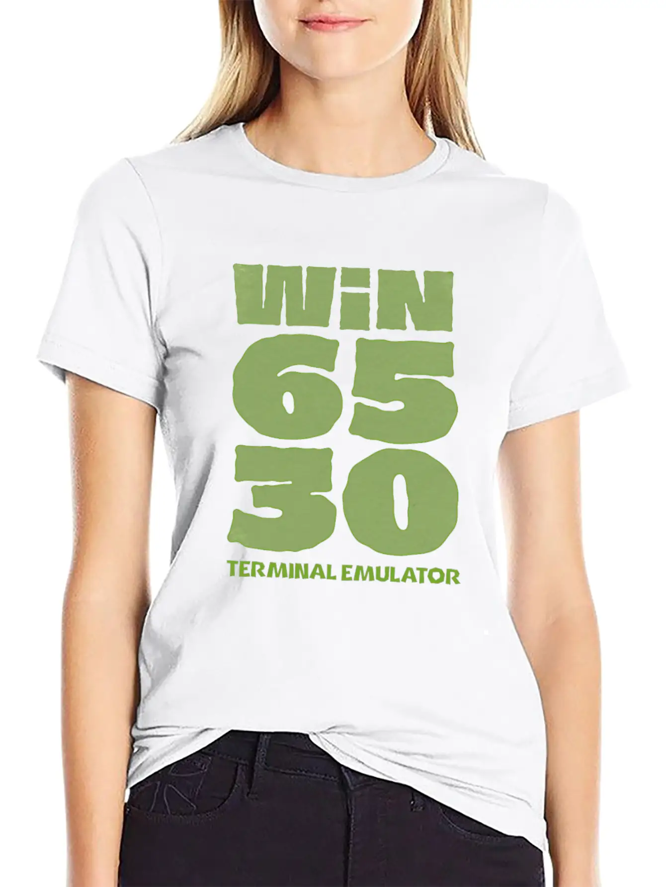 Win6530 Terminal Emulator Classic Fit Graphic Tee For Daily Comfort – Unisex Cotton Shirt