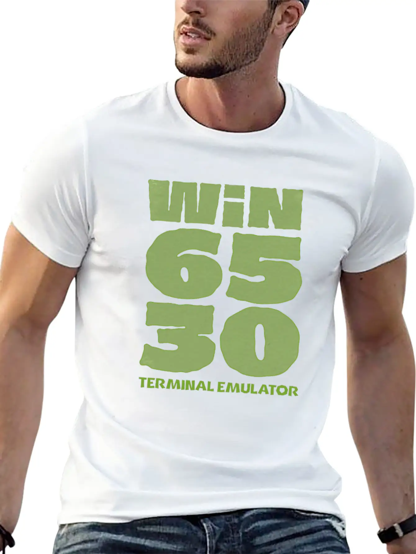 Win6530 Terminal Emulator Classic Fit Graphic Tee For Daily Comfort – Unisex Cotton Shirt