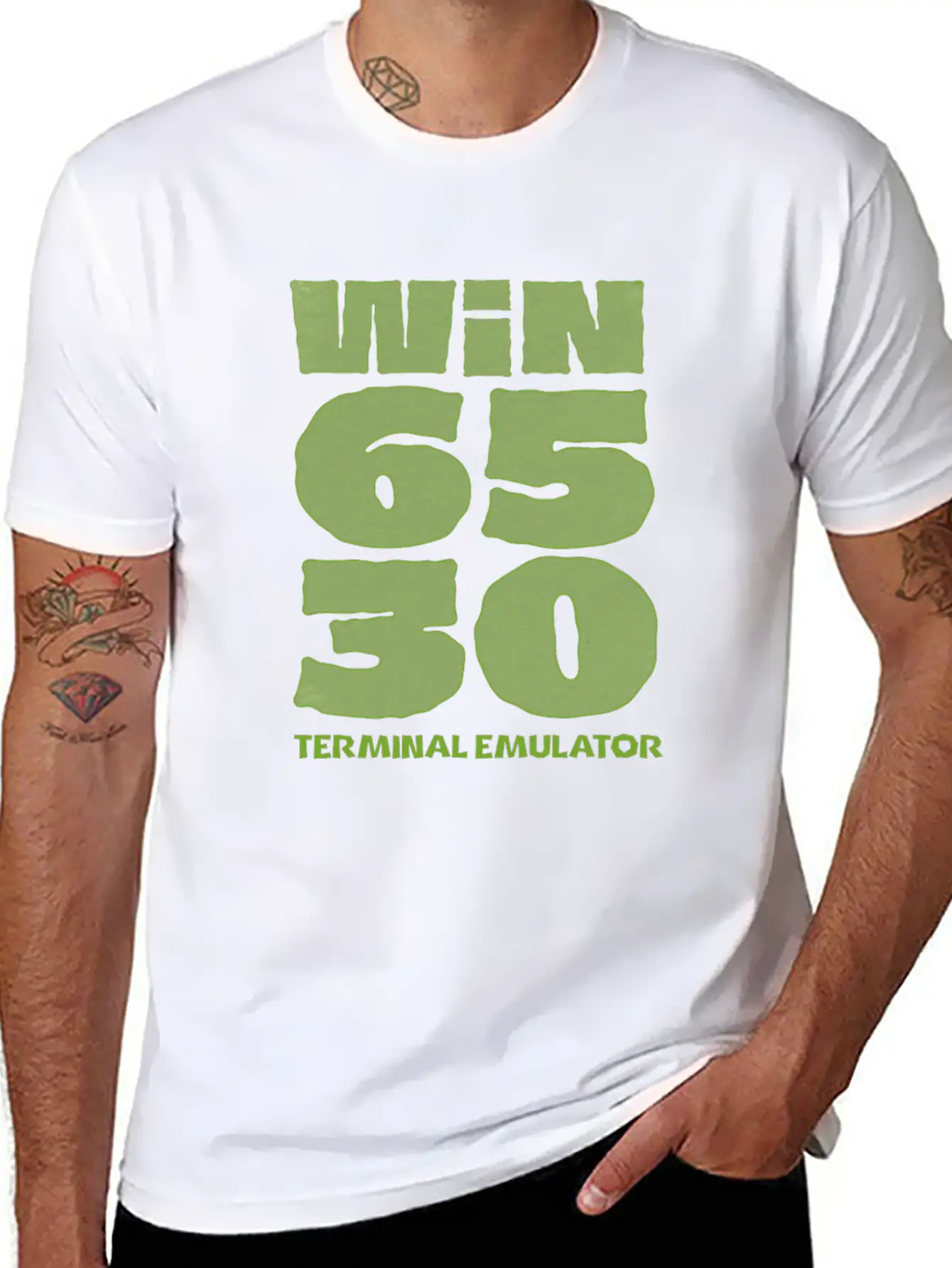 Win6530 Terminal Emulator Classic Fit Graphic Tee For Daily Comfort – Unisex Cotton Shirt