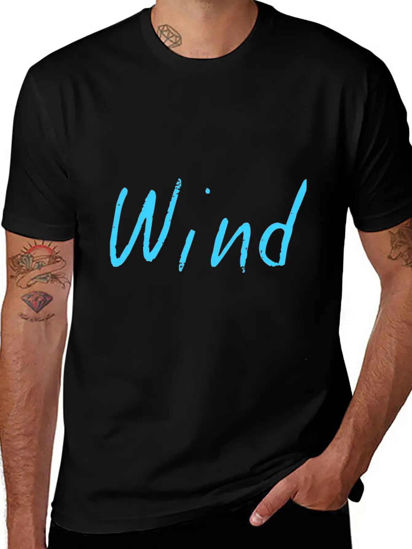 Wind Lightweight Cotton T-Shirt – Daily Comfort Graphic Shirt