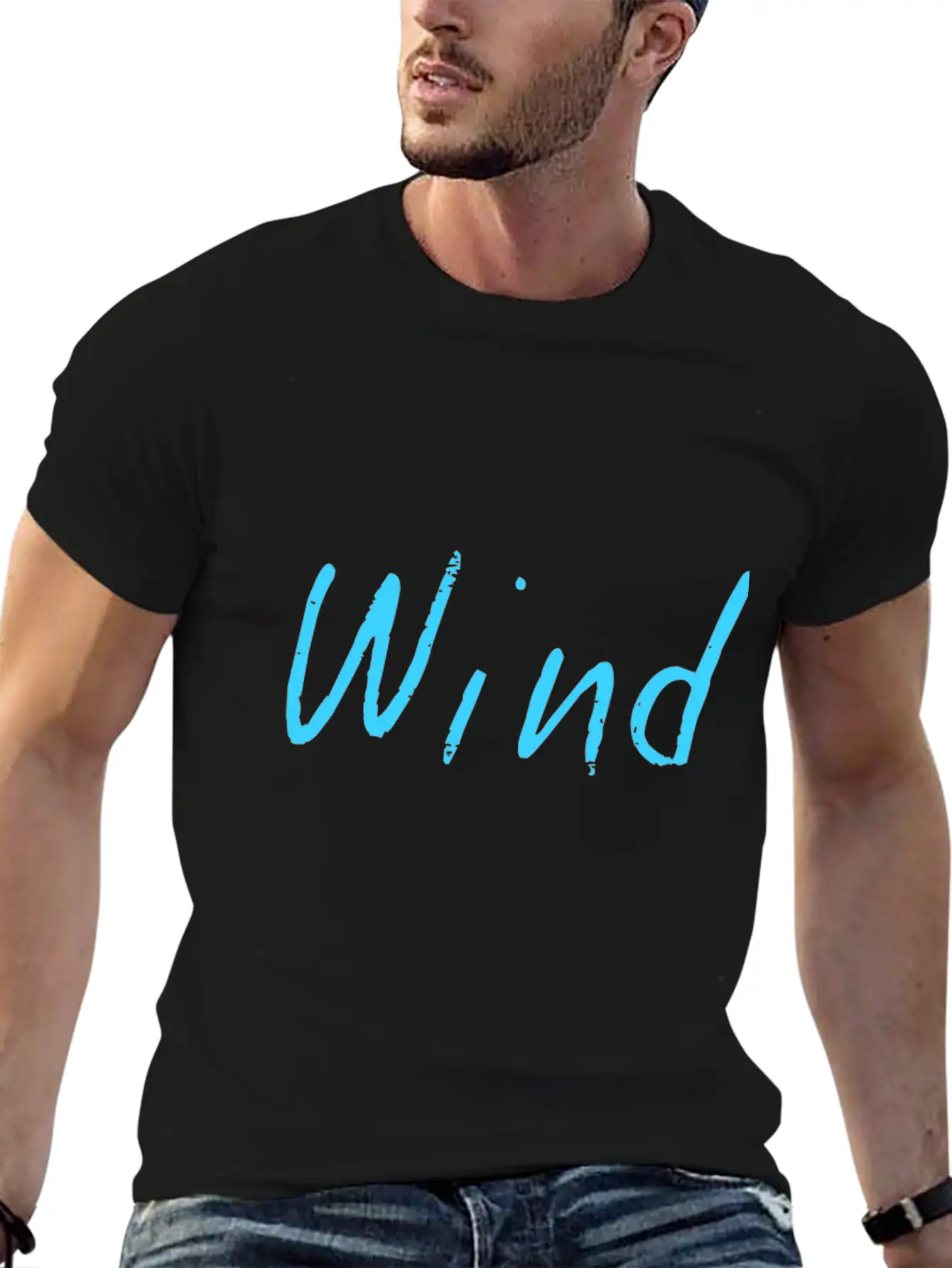 Wind Lightweight Cotton T-Shirt – Daily Comfort Graphic Shirt