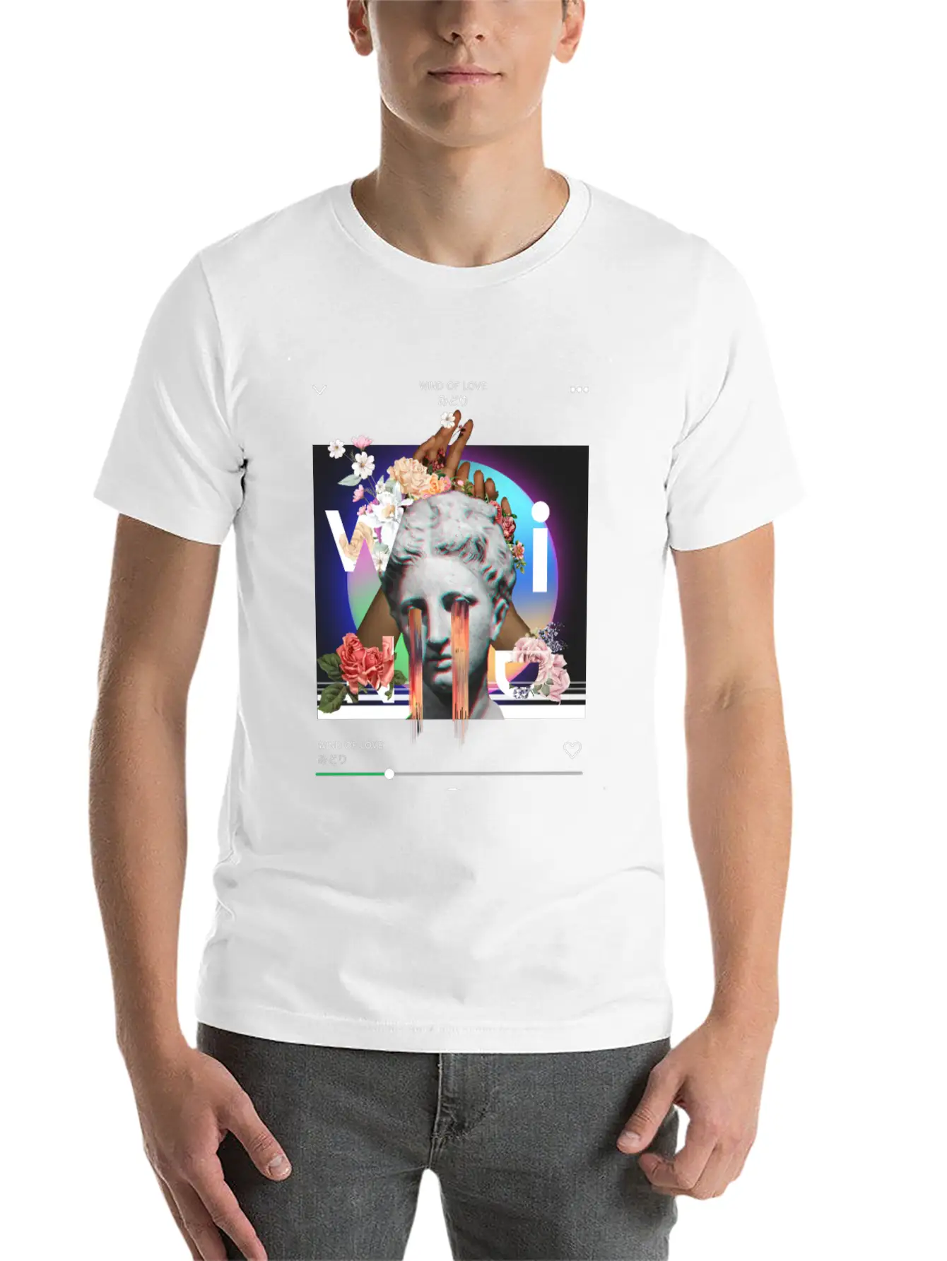 Wind Of Love Collage Art Soft Cotton Short Sleeve Tee – Unisex Wardrobe Staple