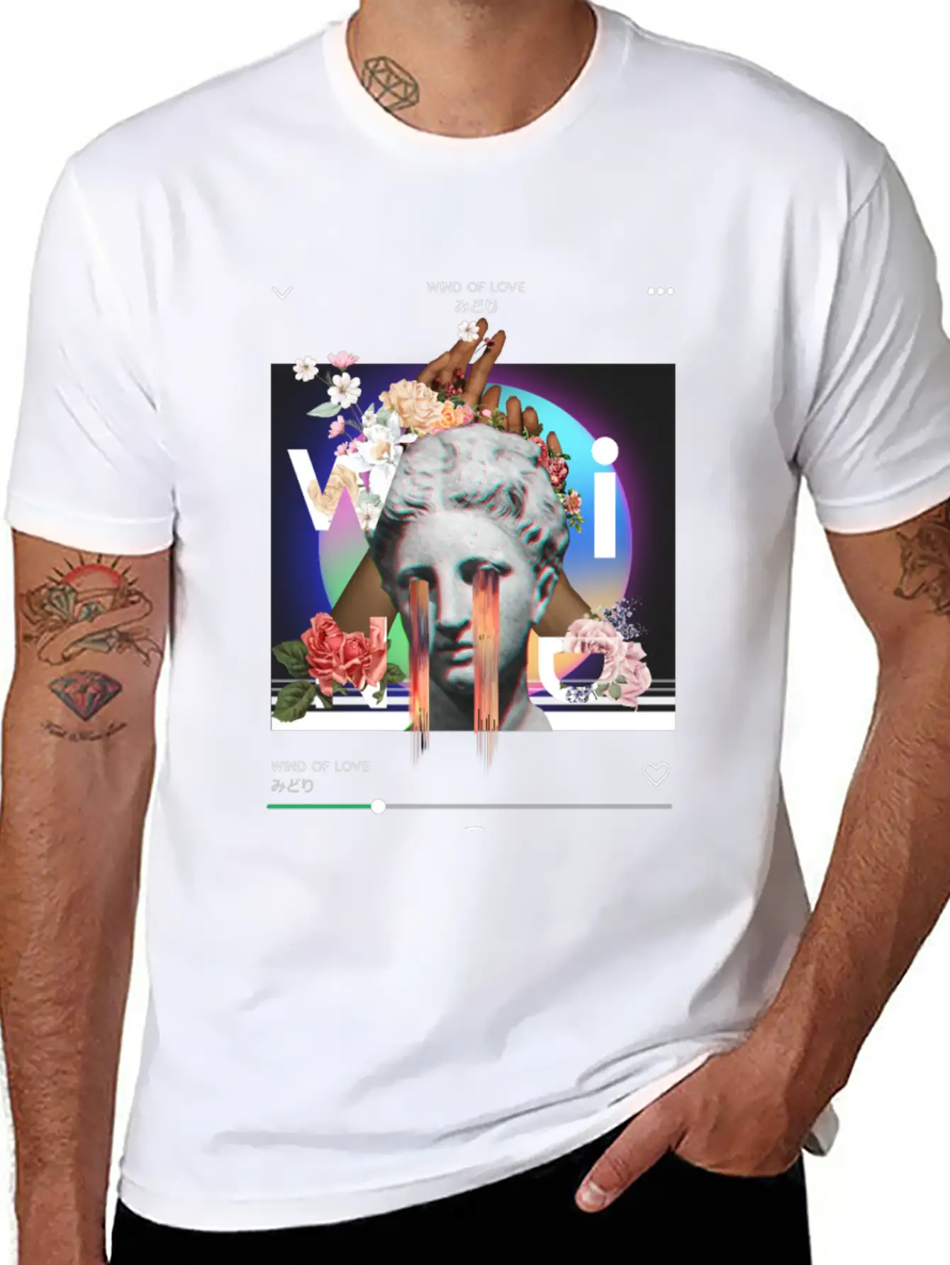 Wind Of Love Collage Art Soft Cotton Short Sleeve Tee – Unisex Wardrobe Staple