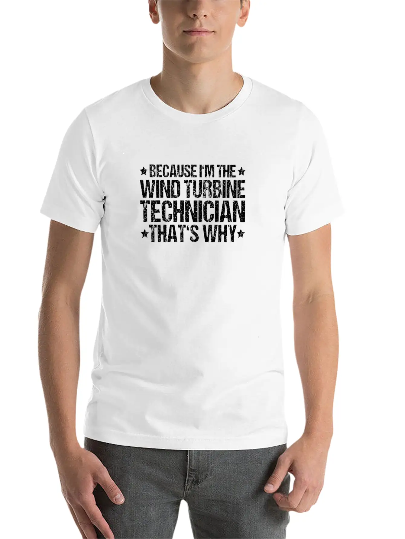Wind Turbine Technician Wind Technician Wind Power Lightweight Cotton T-Shirt – Daily Comfort Graphic Shirt